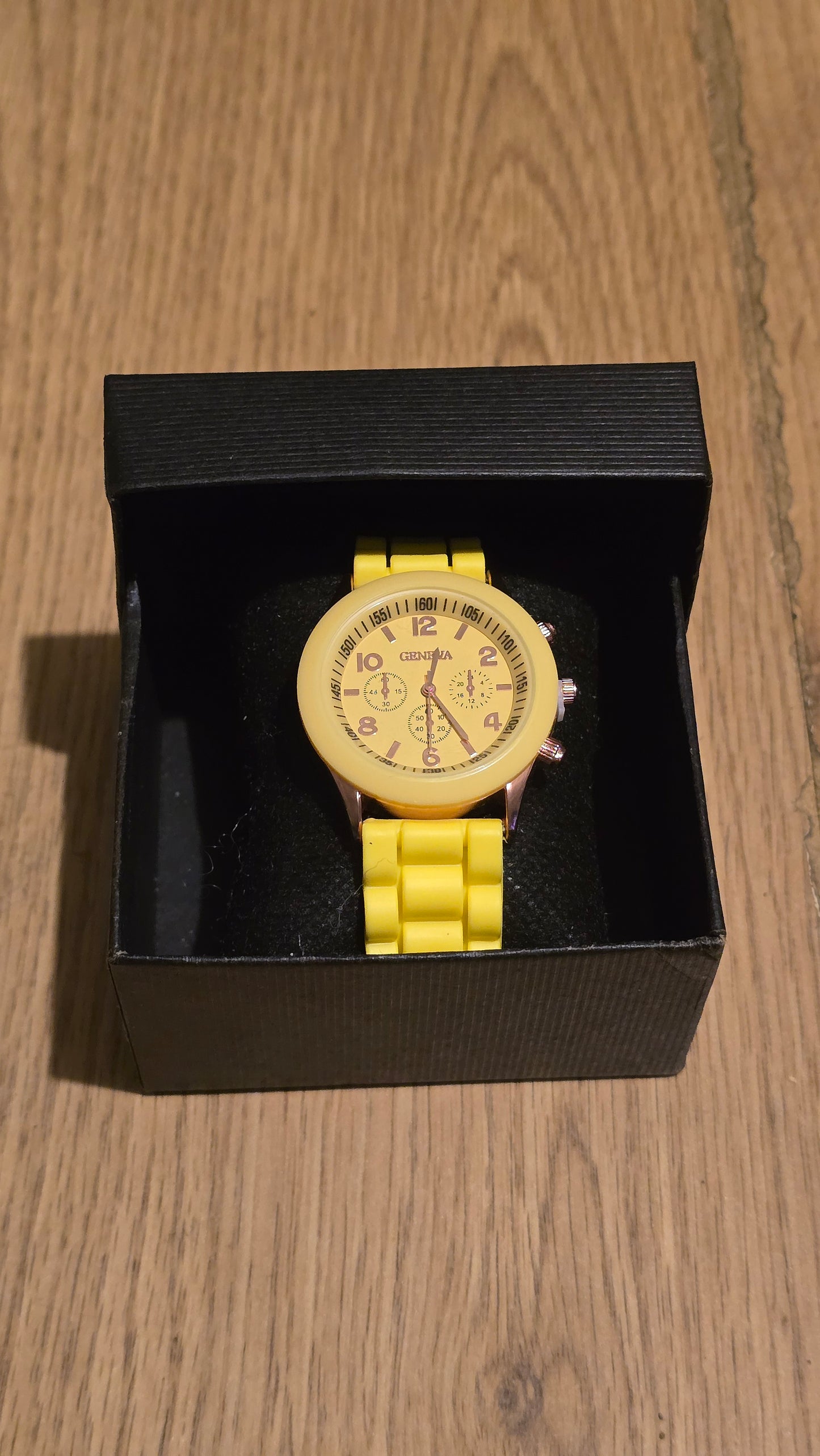 Geneva Ladies Quartz Watch - Yellow - New