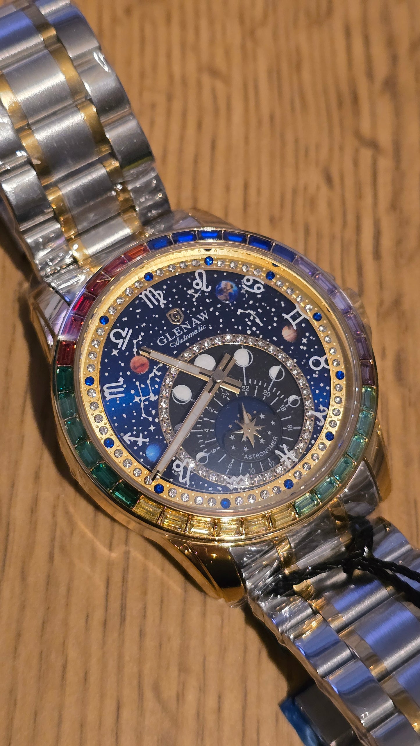 Glenaw Zodiac Constellation Automatic Self-Winding Mens Watch - 1
