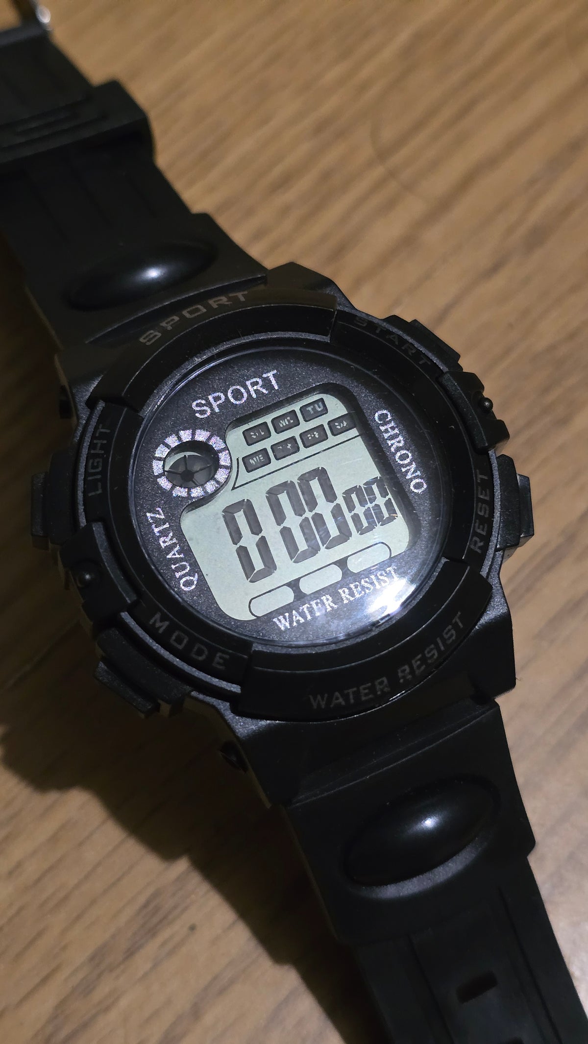 WYW Digital Sports Watch - Unisex - Black - New - 1