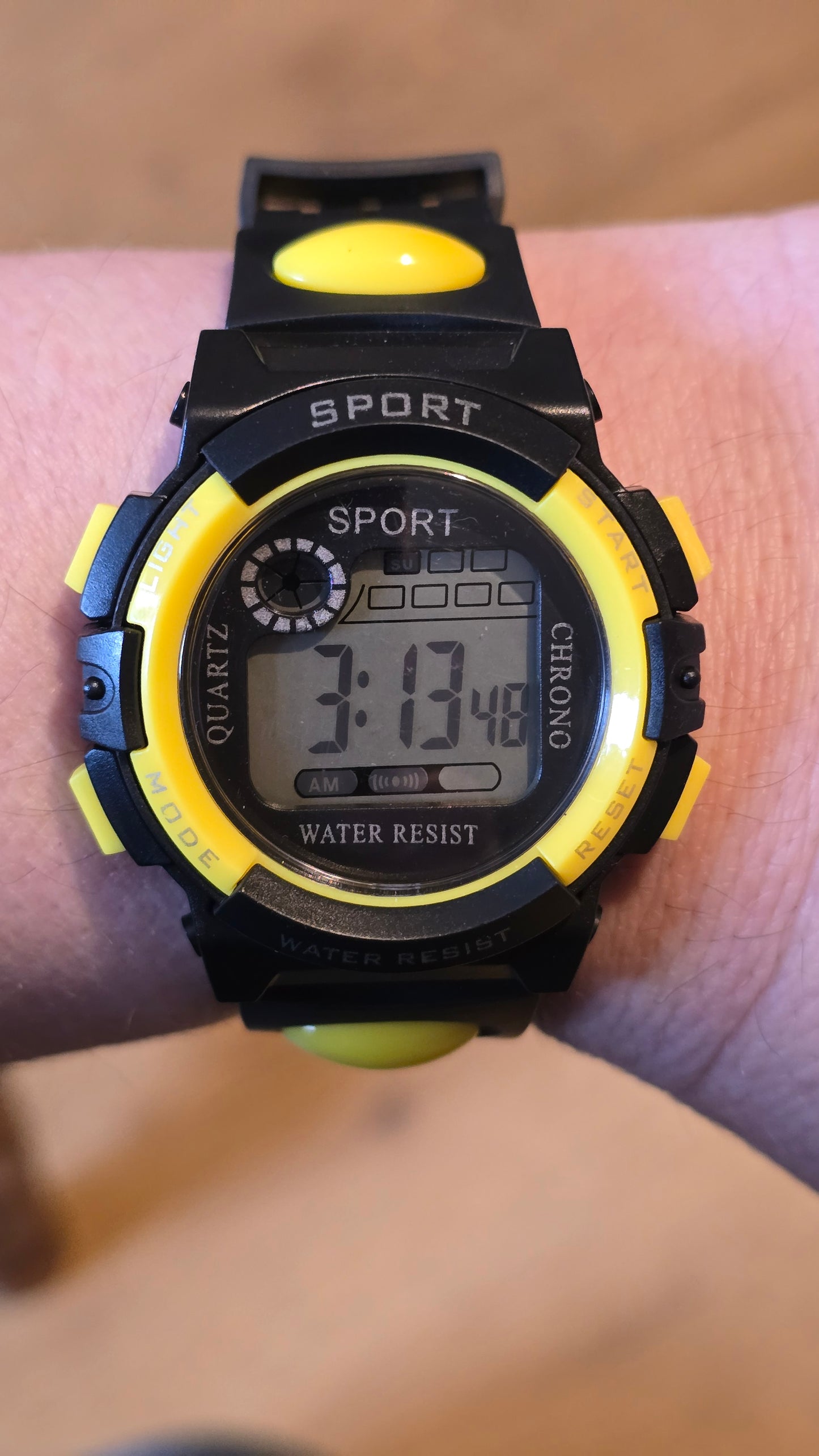 WYW Digital Sports Watch - Unisex - Yellow - New