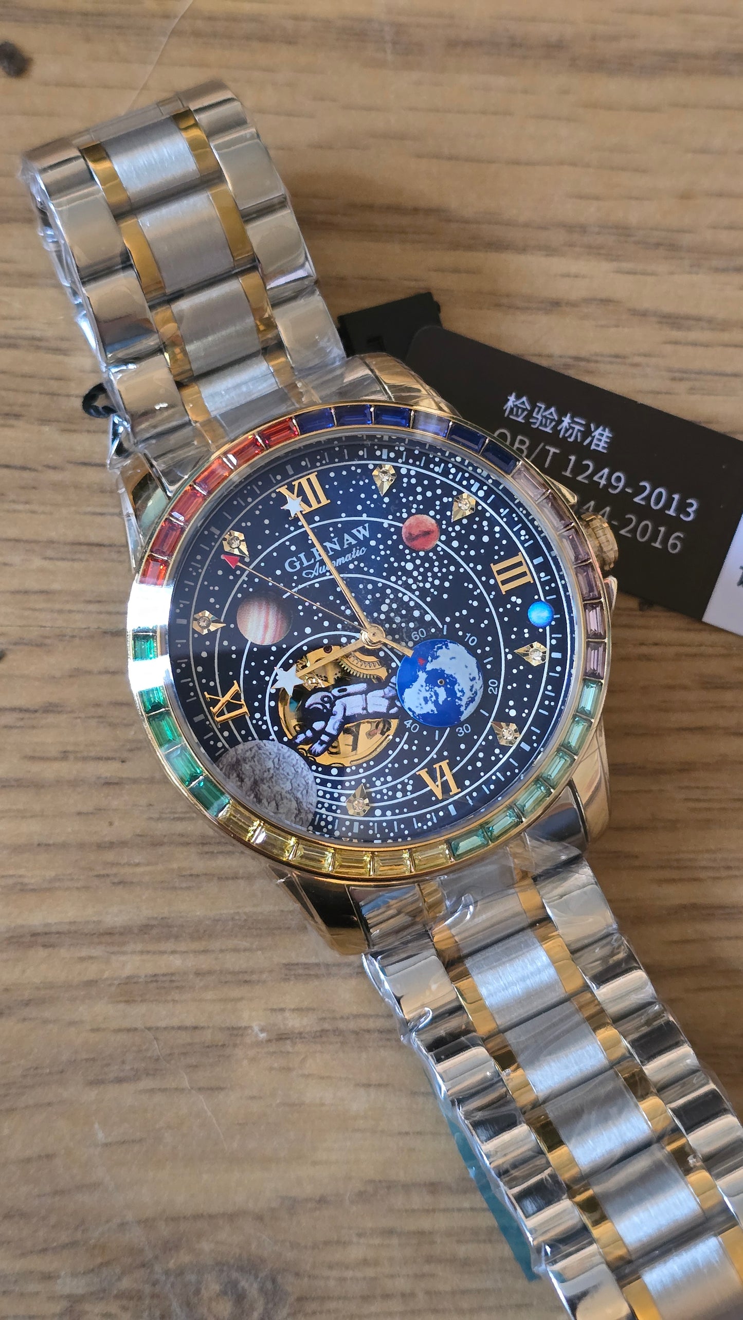 Glenaw Spaceman Constellation Automatic Self-Winding Mens Watch - New - 1
