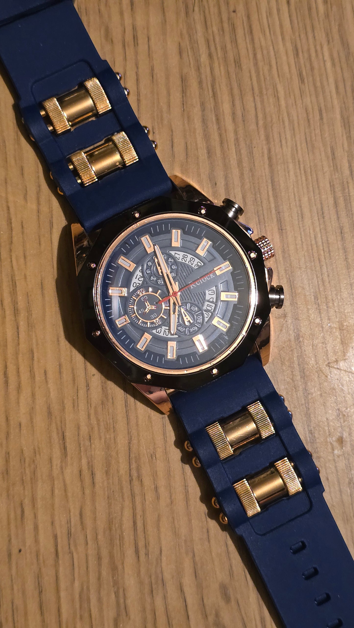 RClock Mens Quartz Watch - Blue - New