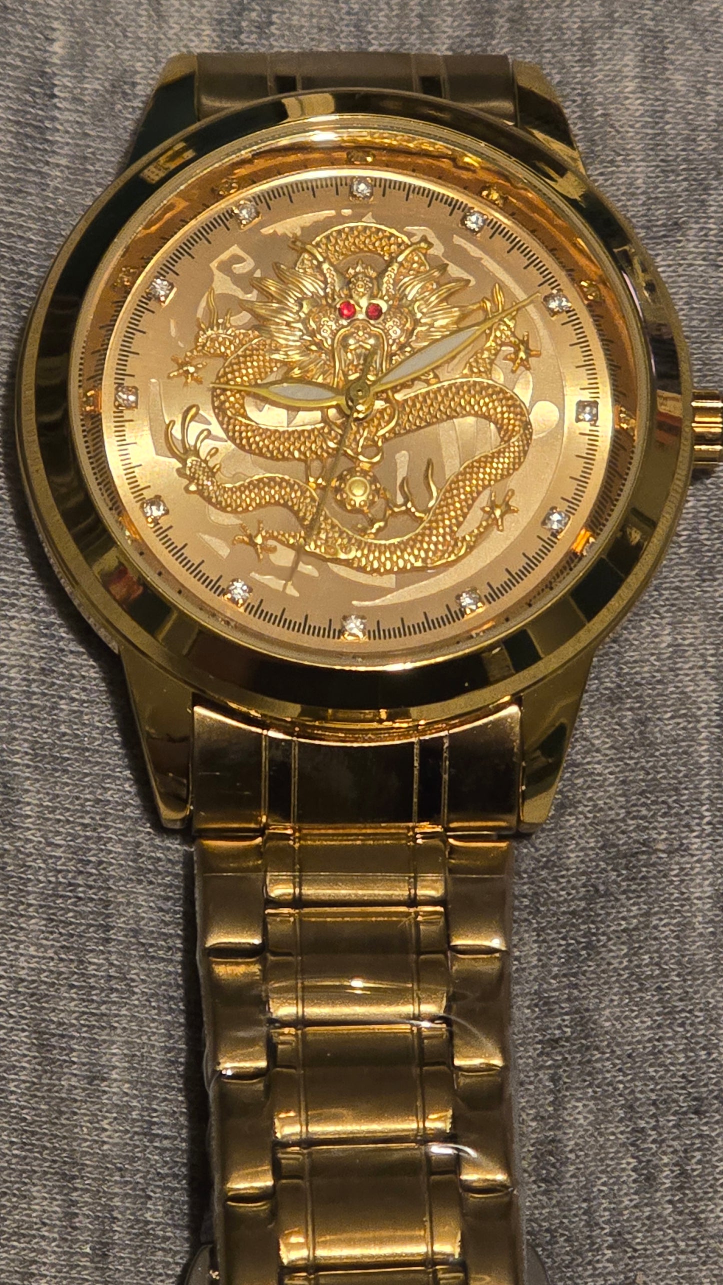 Fngeen Golden Dragon Mens Automatic Mechanical Self-Winding Watch - New - 1