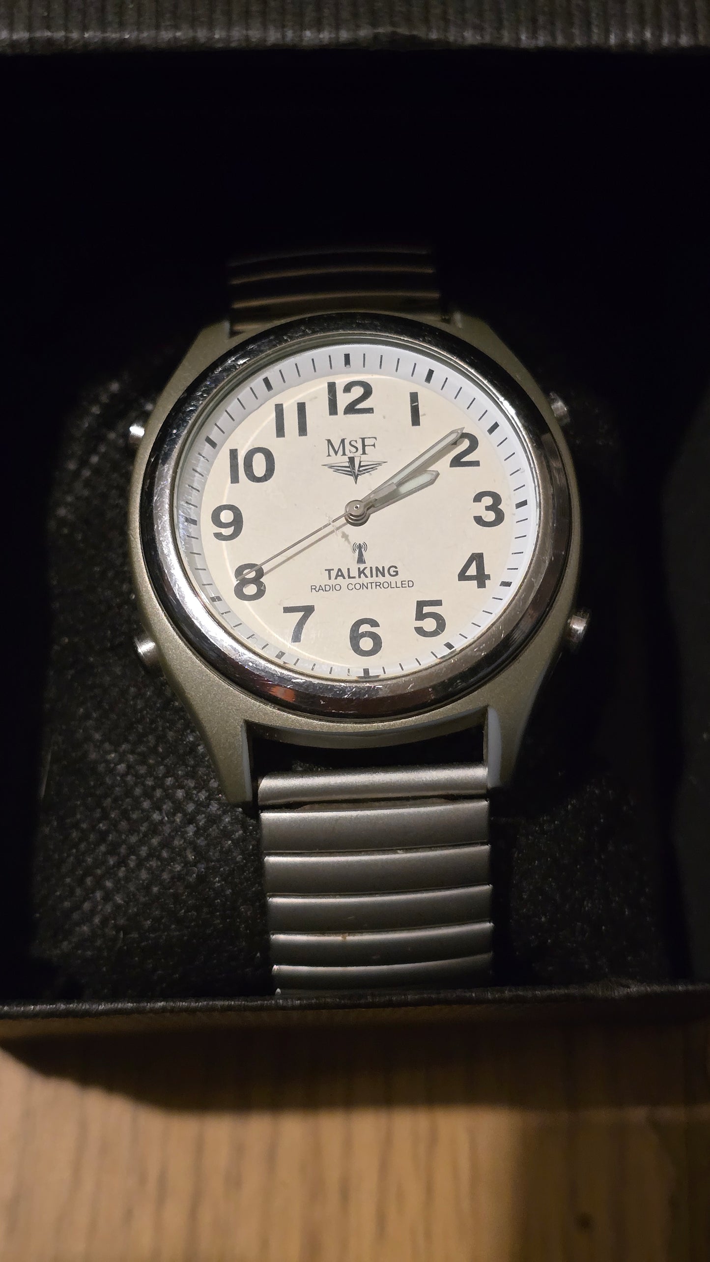 MSF Mens Radio Controlled Talking Watch