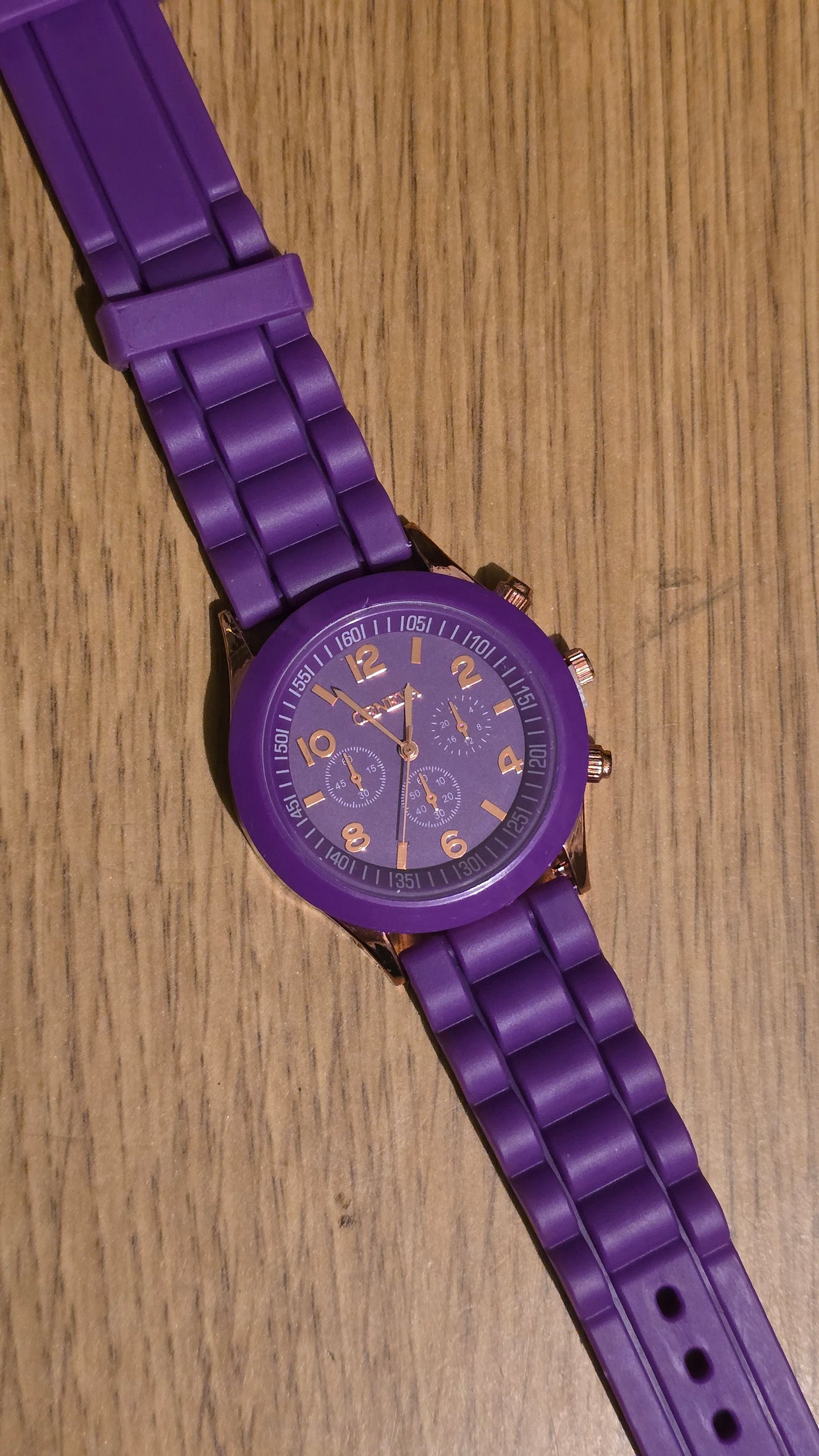 Geneva Ladies Quartz Watch - Purple - New