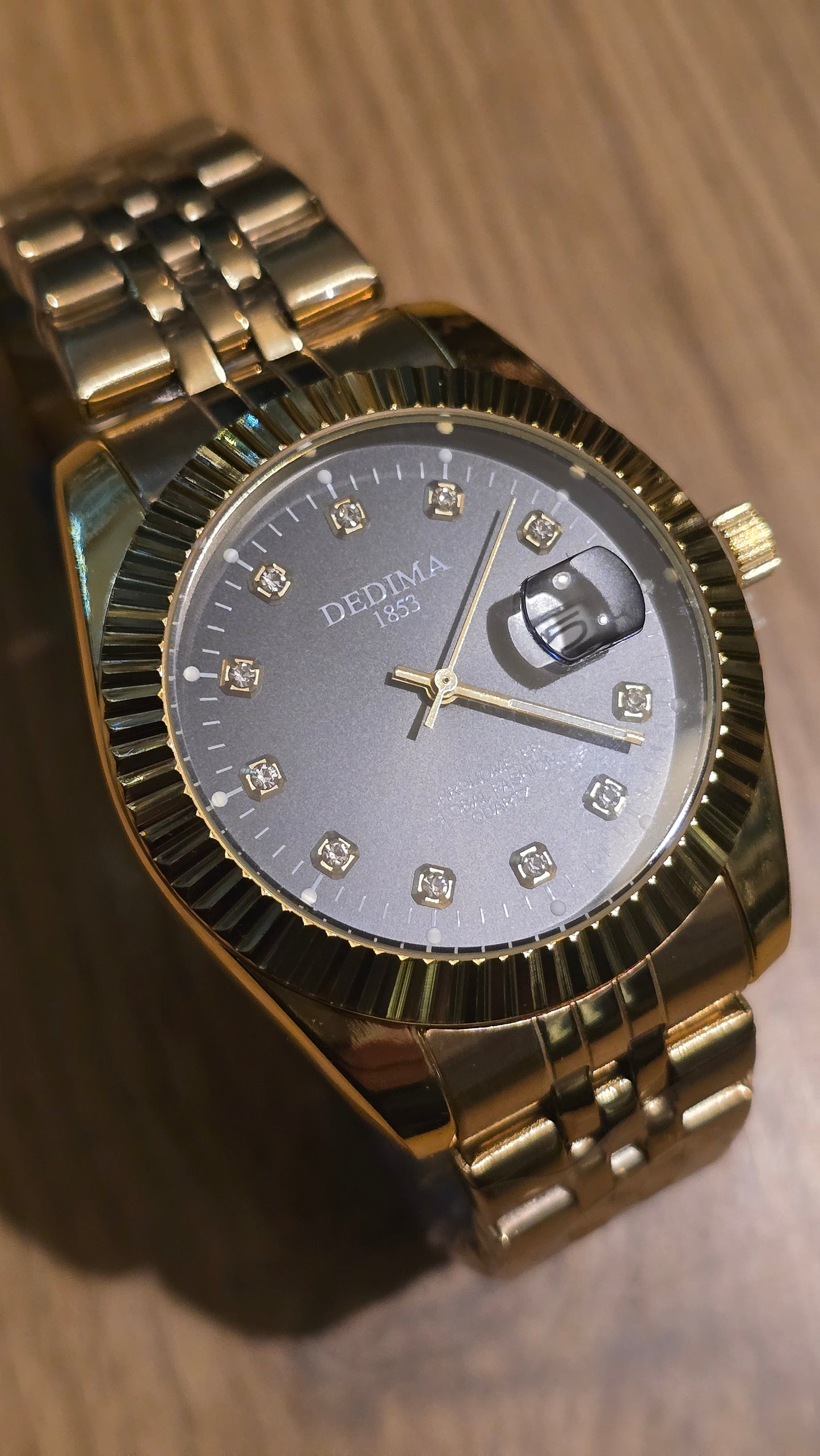 Dedima Gold Coloured Mens Quartz Watch - New - 1