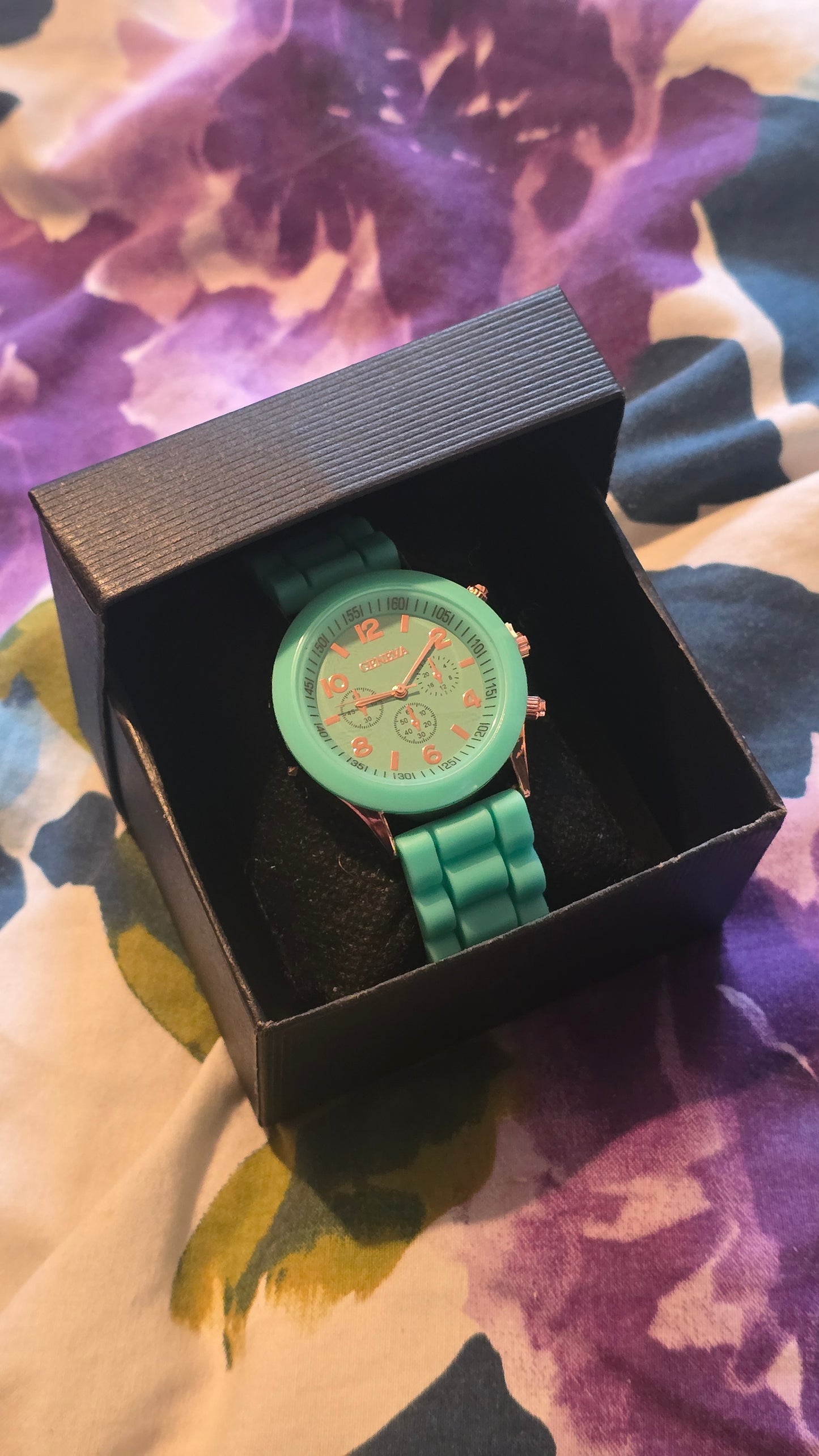 Geneva Ladies Quartz Watch - Turquoise - New