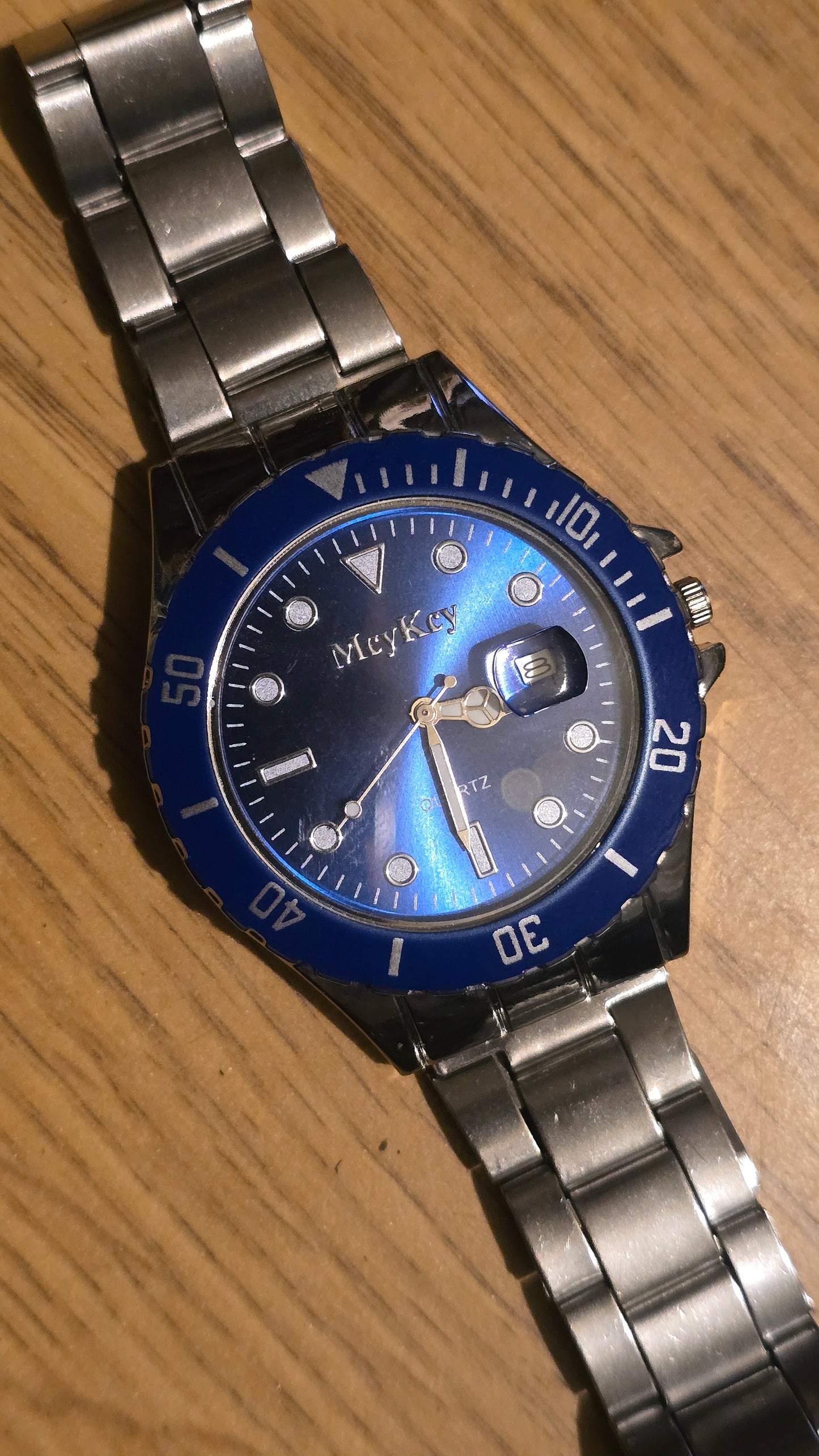 MeyKey Mens Quartz Watch - Blue - New