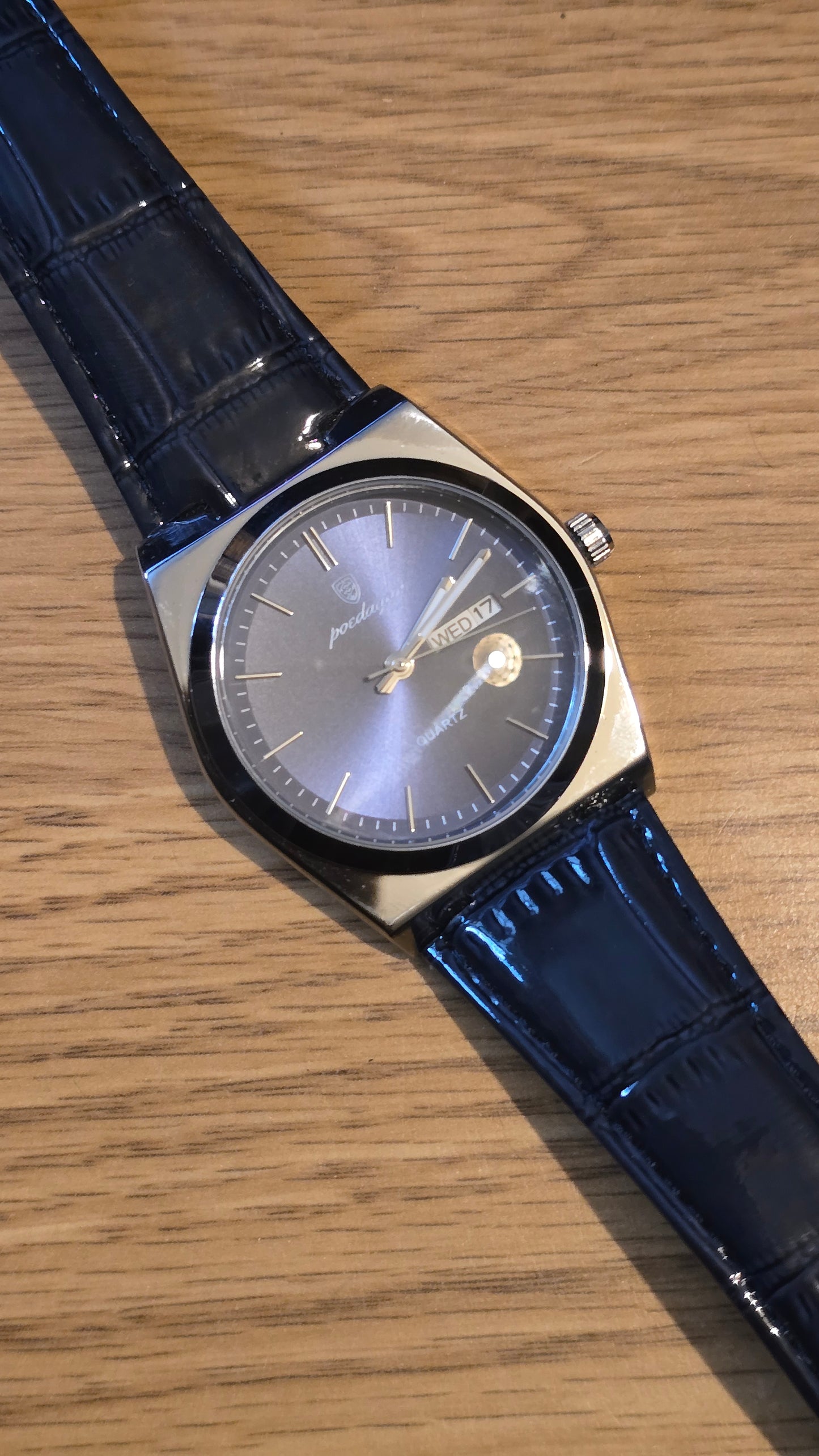 Poedagar Mens Quartz Watch - Blue - New - 1
