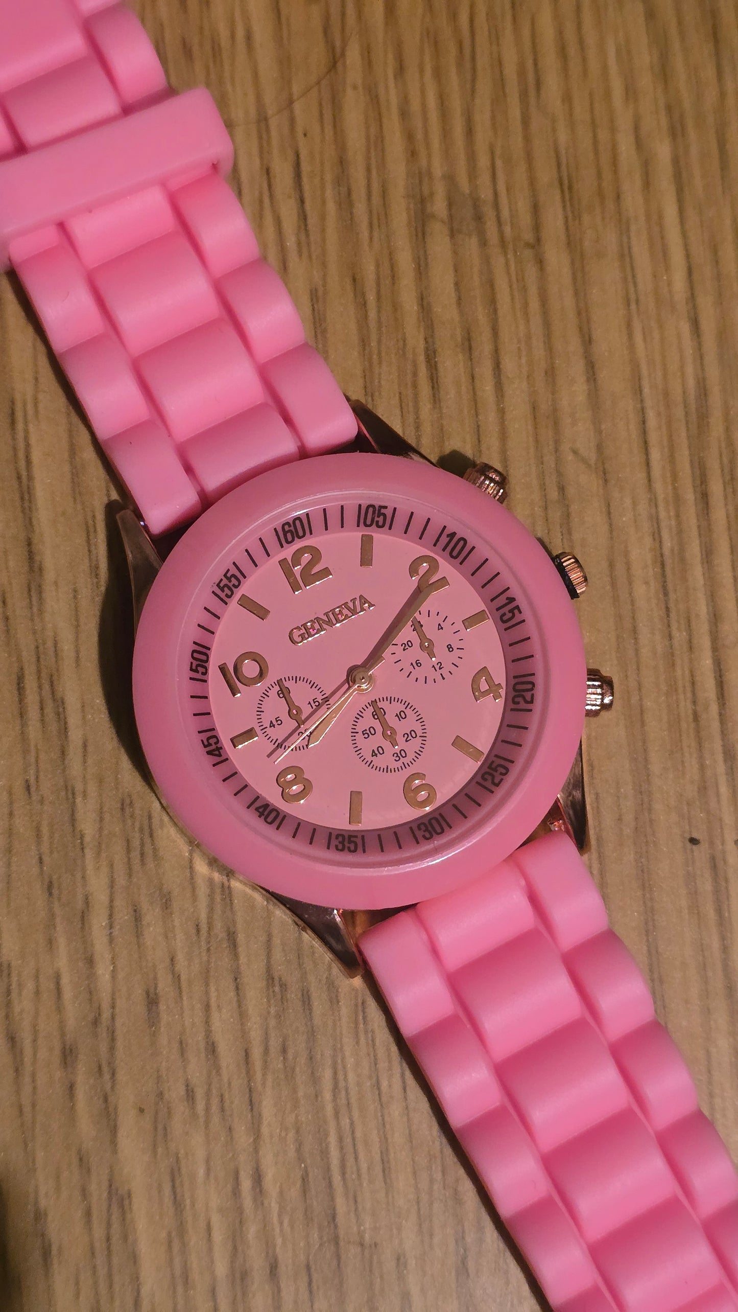 Geneva Ladies Quartz Watch - Pink - New