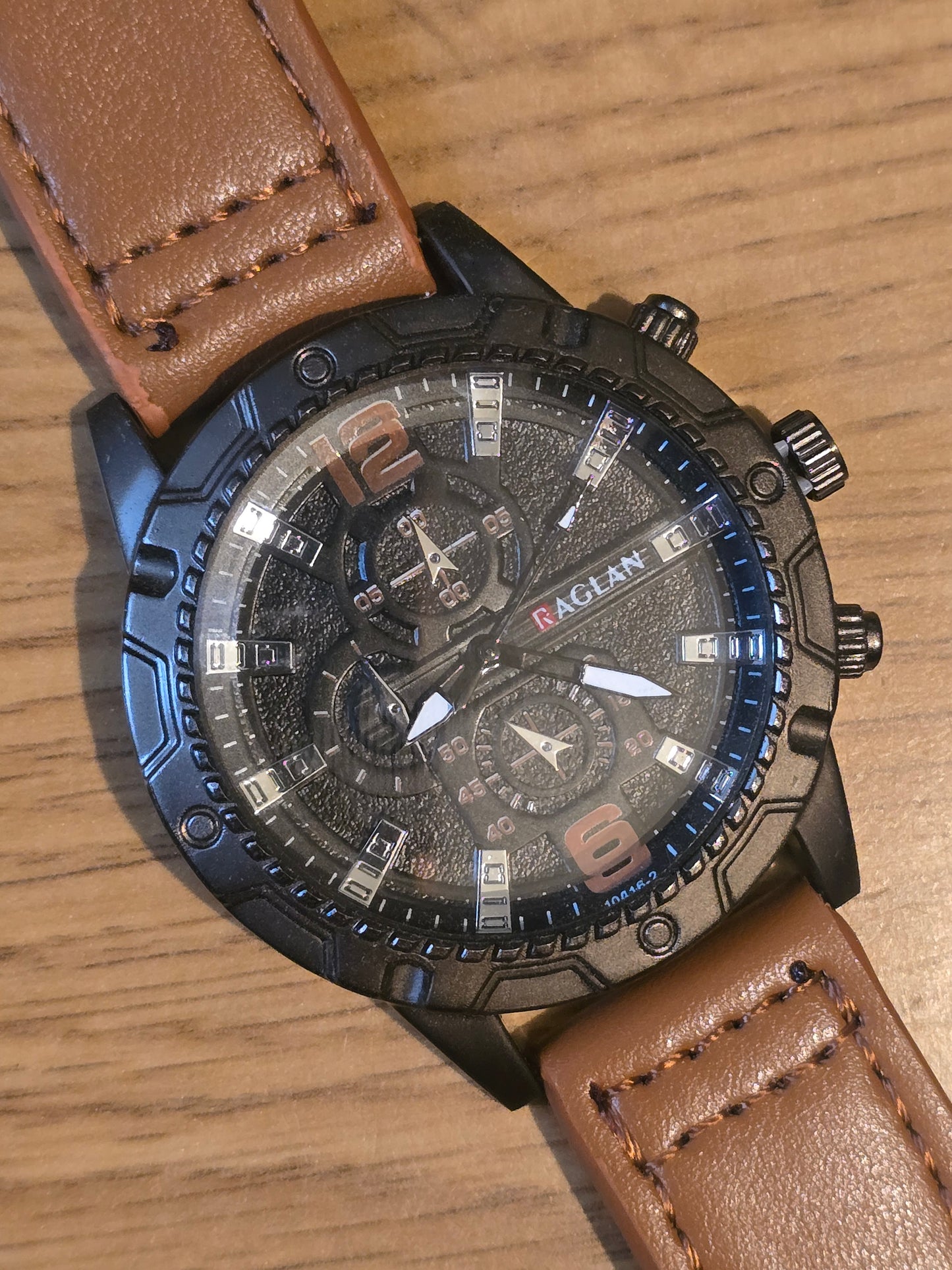 Raglan Mens Quartz Watch - Tan - New - 1