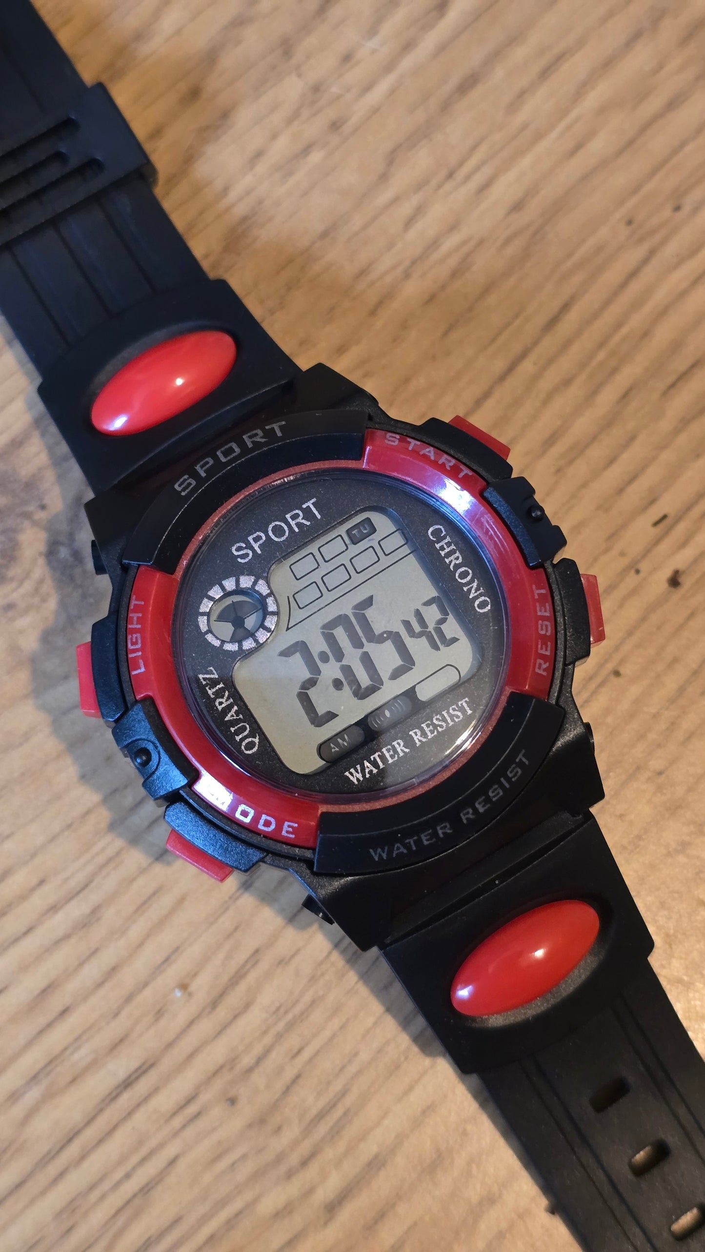 WYW Digital Sports Watch - Unisex - Red - New