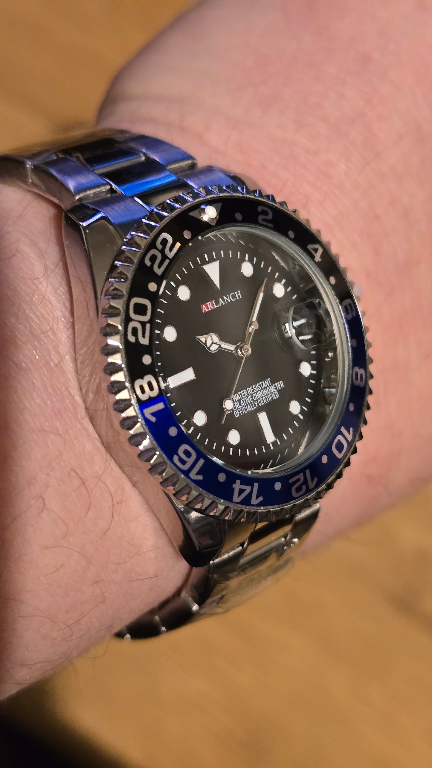 Arlanch Mens Quartz Watch - Blue/Black - New - 1