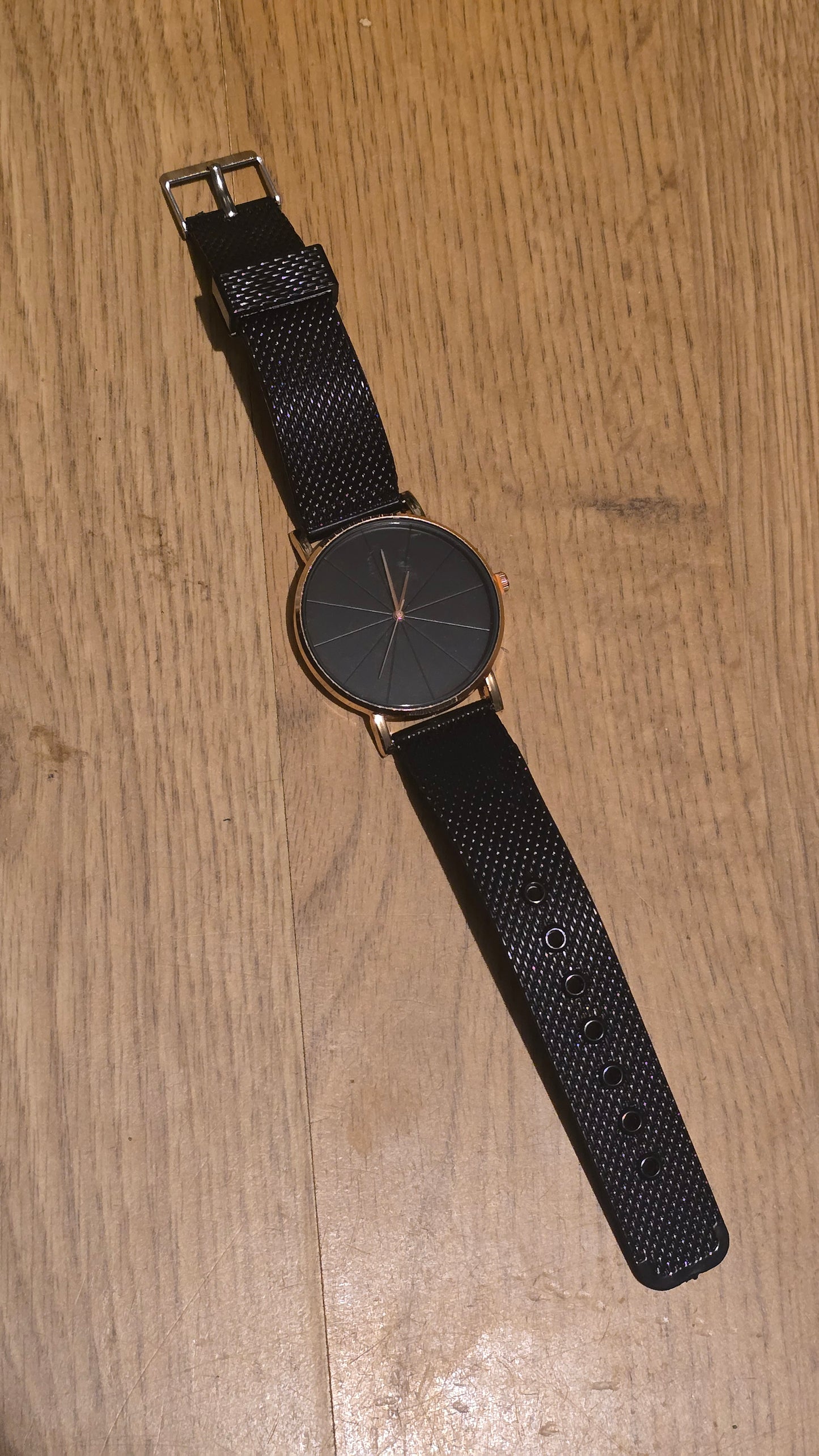 Ladies Black Mesh Quartz Watch - New