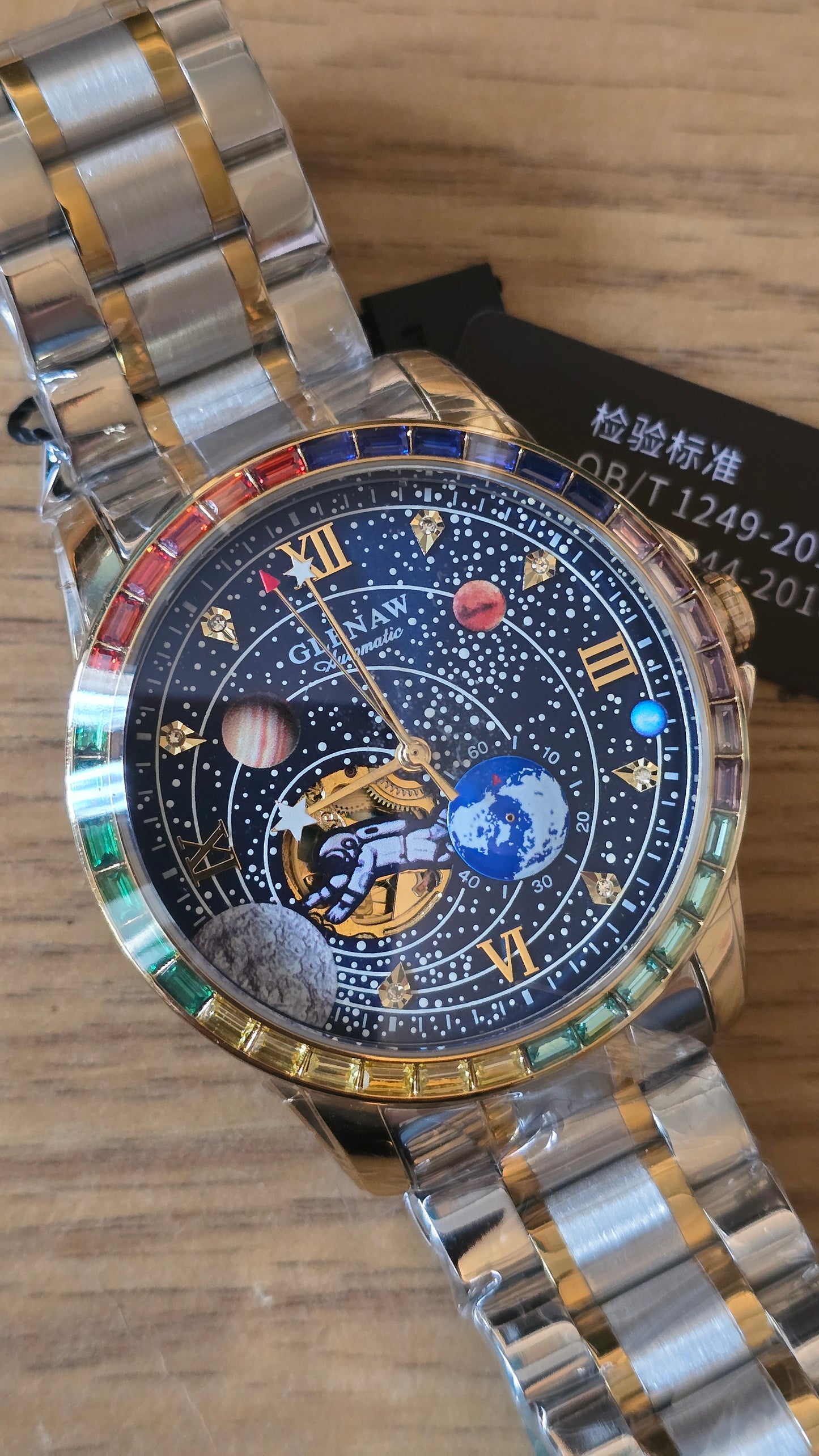 Glenaw Spaceman Constellation Automatic Self-Winding Mens Watch - New - 1