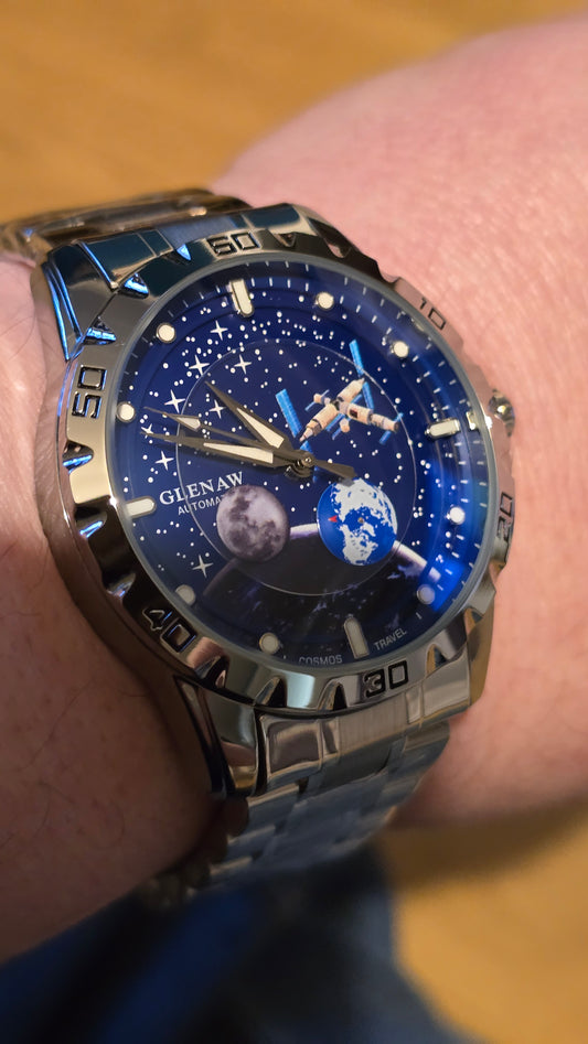Glenaw Cosmic Travel Automatic Self-Winding Mens Watch - 1