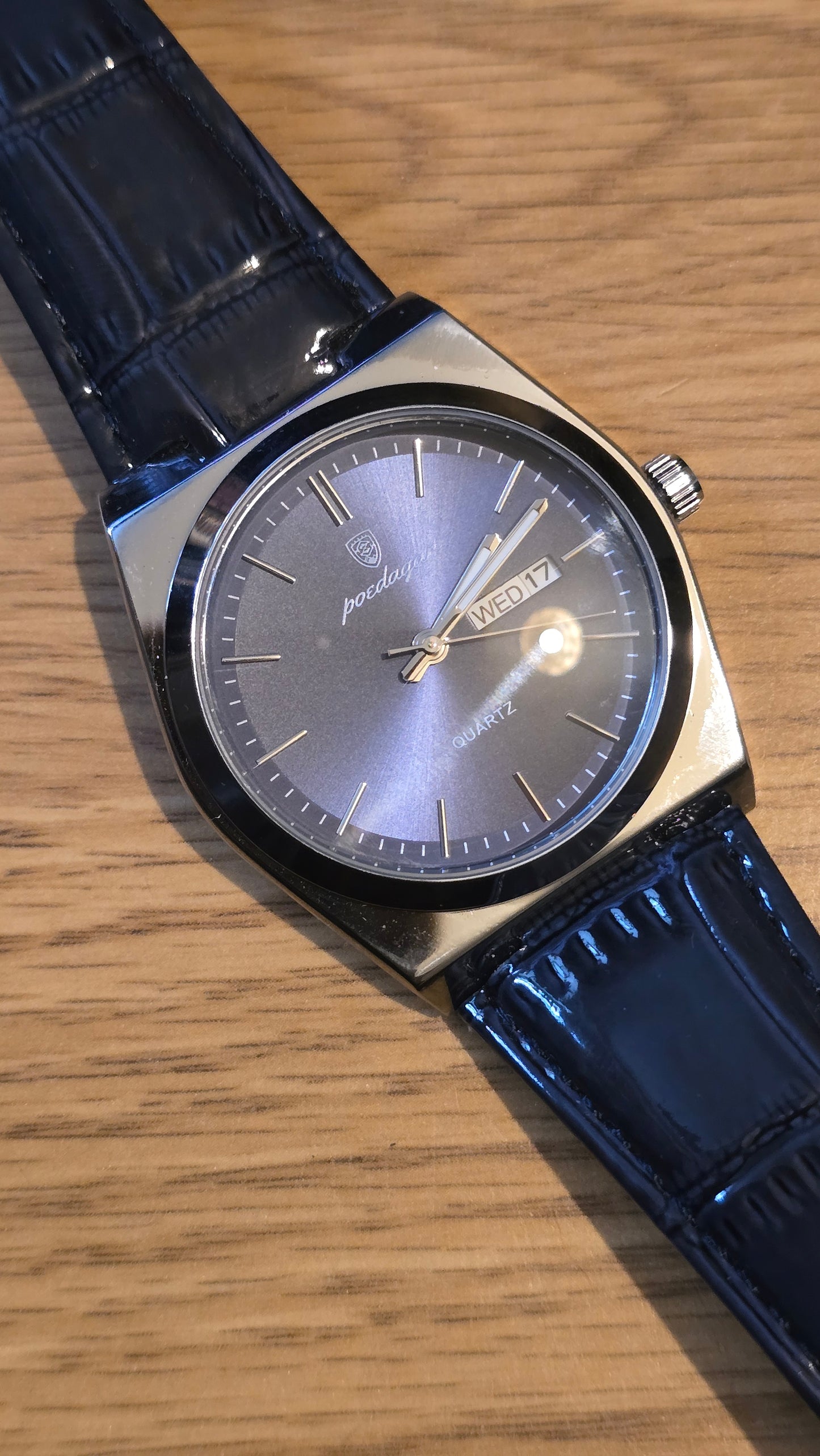 Poedagar Mens Quartz Watch - Blue - New - 1