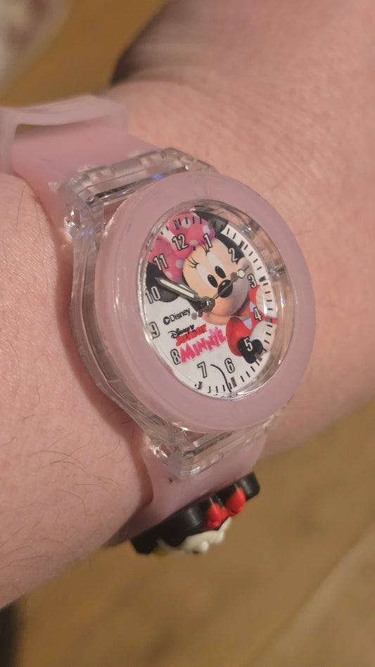 Disney Minnie Mouse Girls Quartz Watch - New