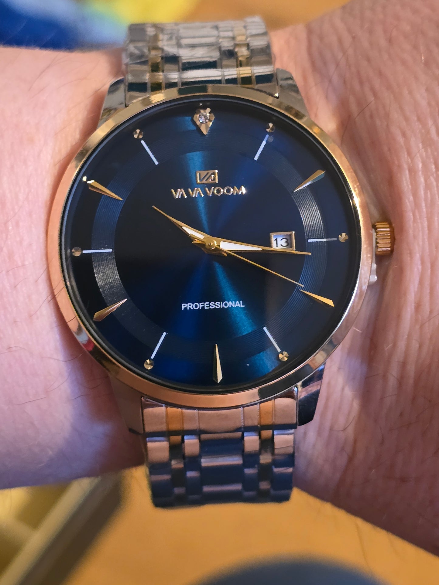 Va Va Voom Bi-Coloured Mens Quartz Watch - Blue - New - 2