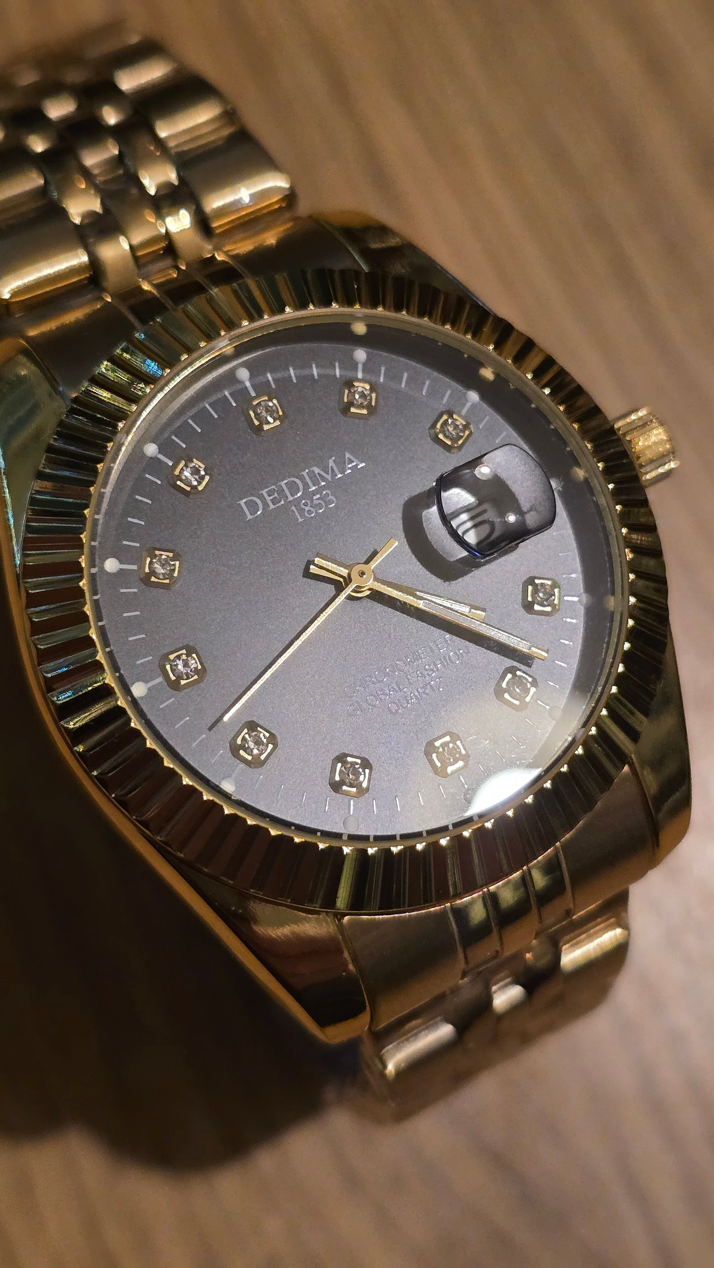 Dedima Gold Coloured Mens Quartz Watch - New - 1