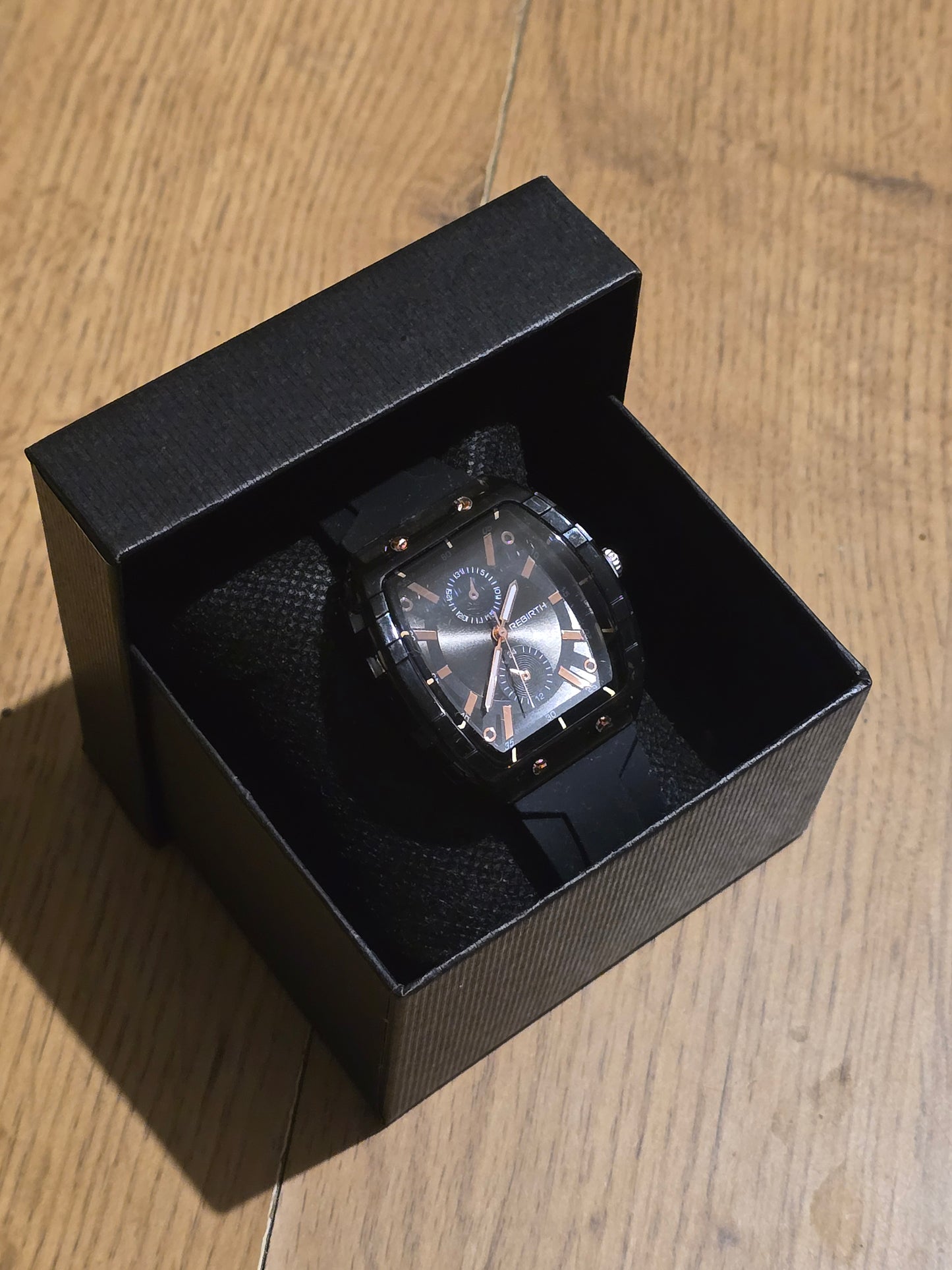 Rebirth Ladies Quartz Watch in Black - New - 1