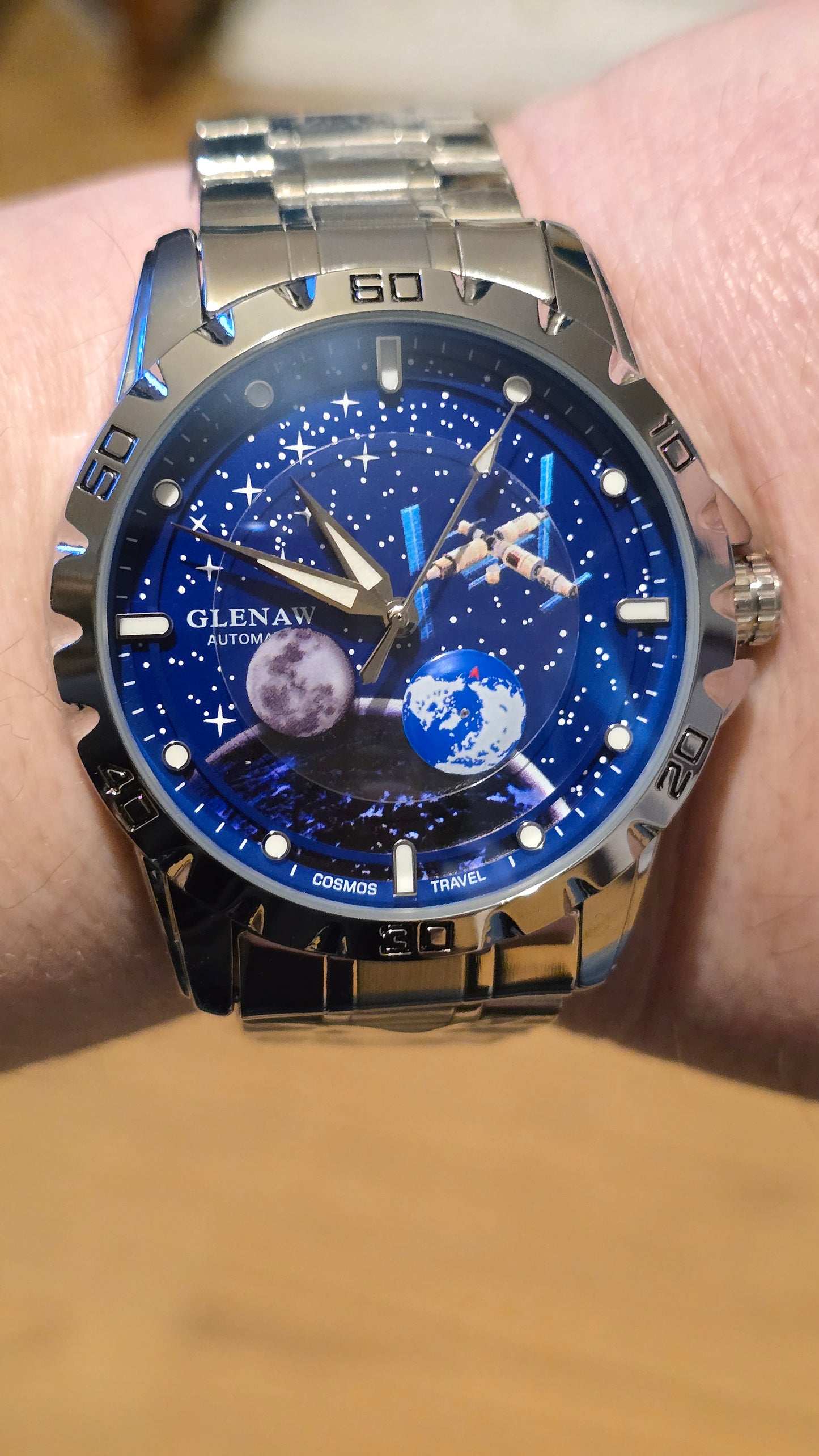 Glenaw Cosmic Travel Automatic Self-Winding Mens Watch - 1