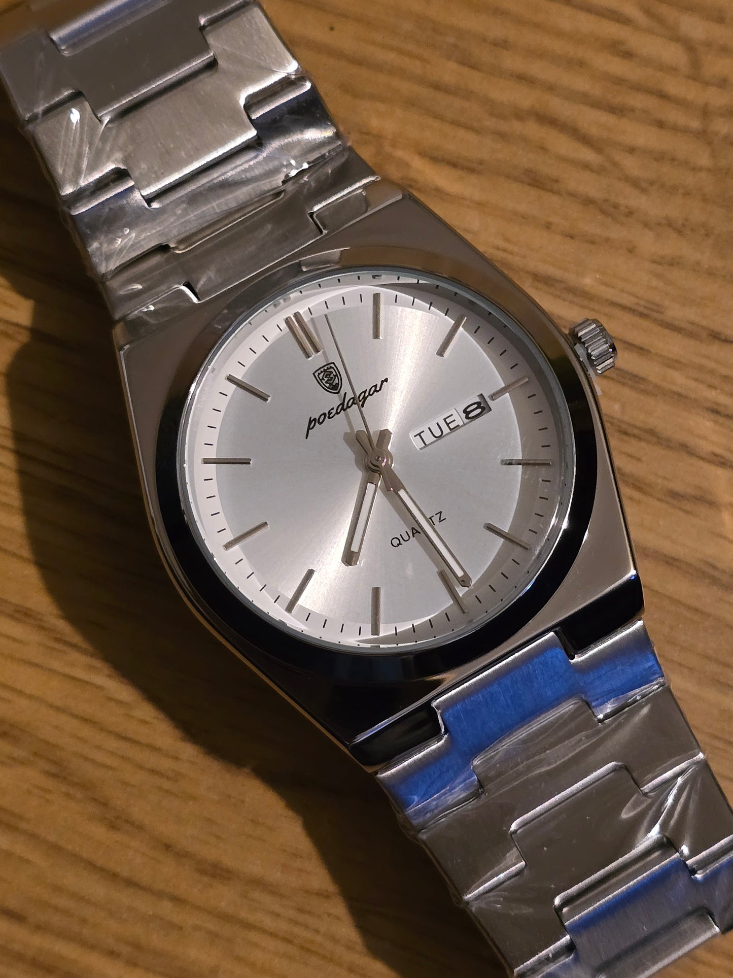 Poedagar Mens Quartz Watch - Silver - New - 2