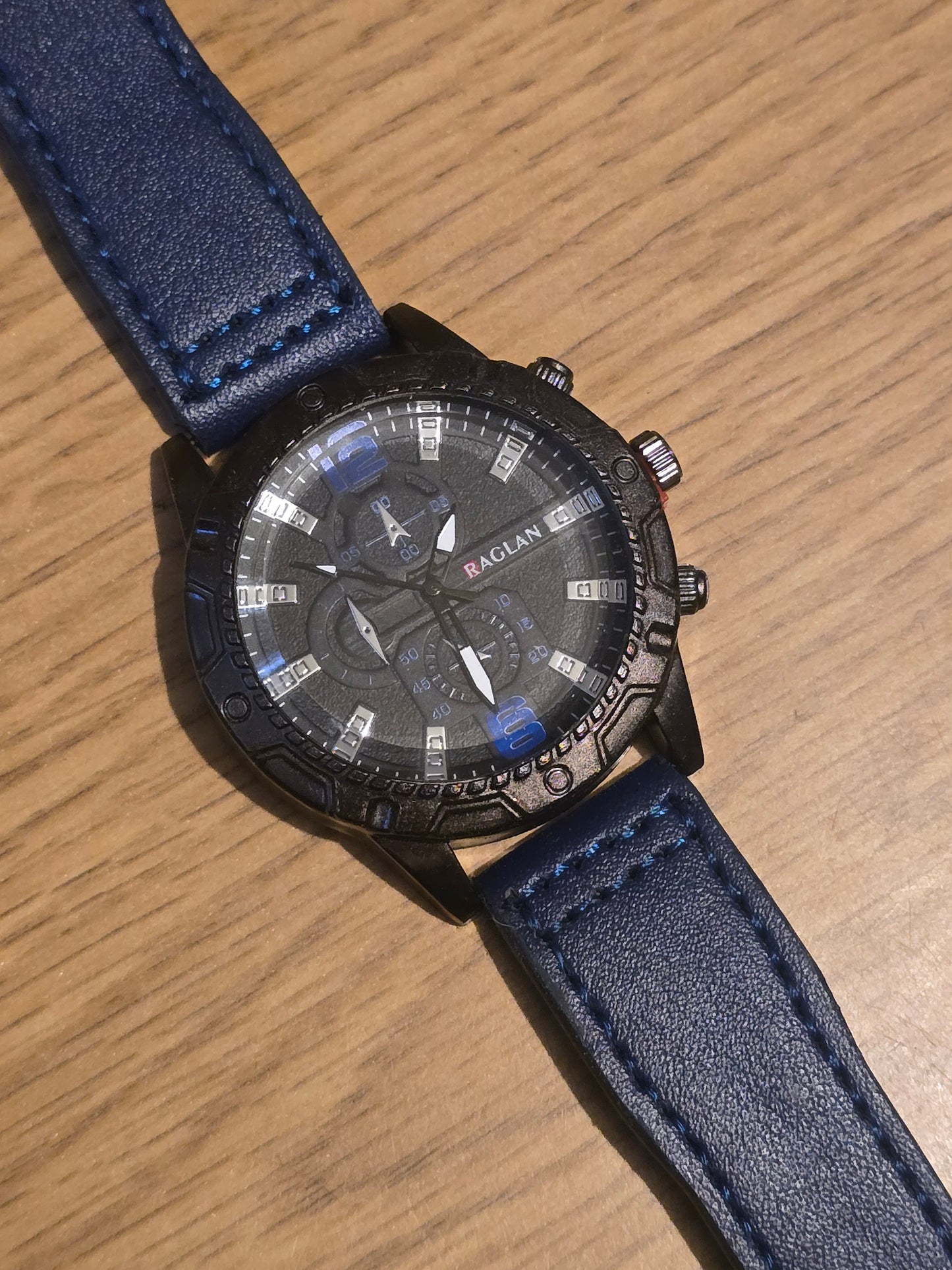 Raglan Mens Quartz Watch - Blue - New - 1