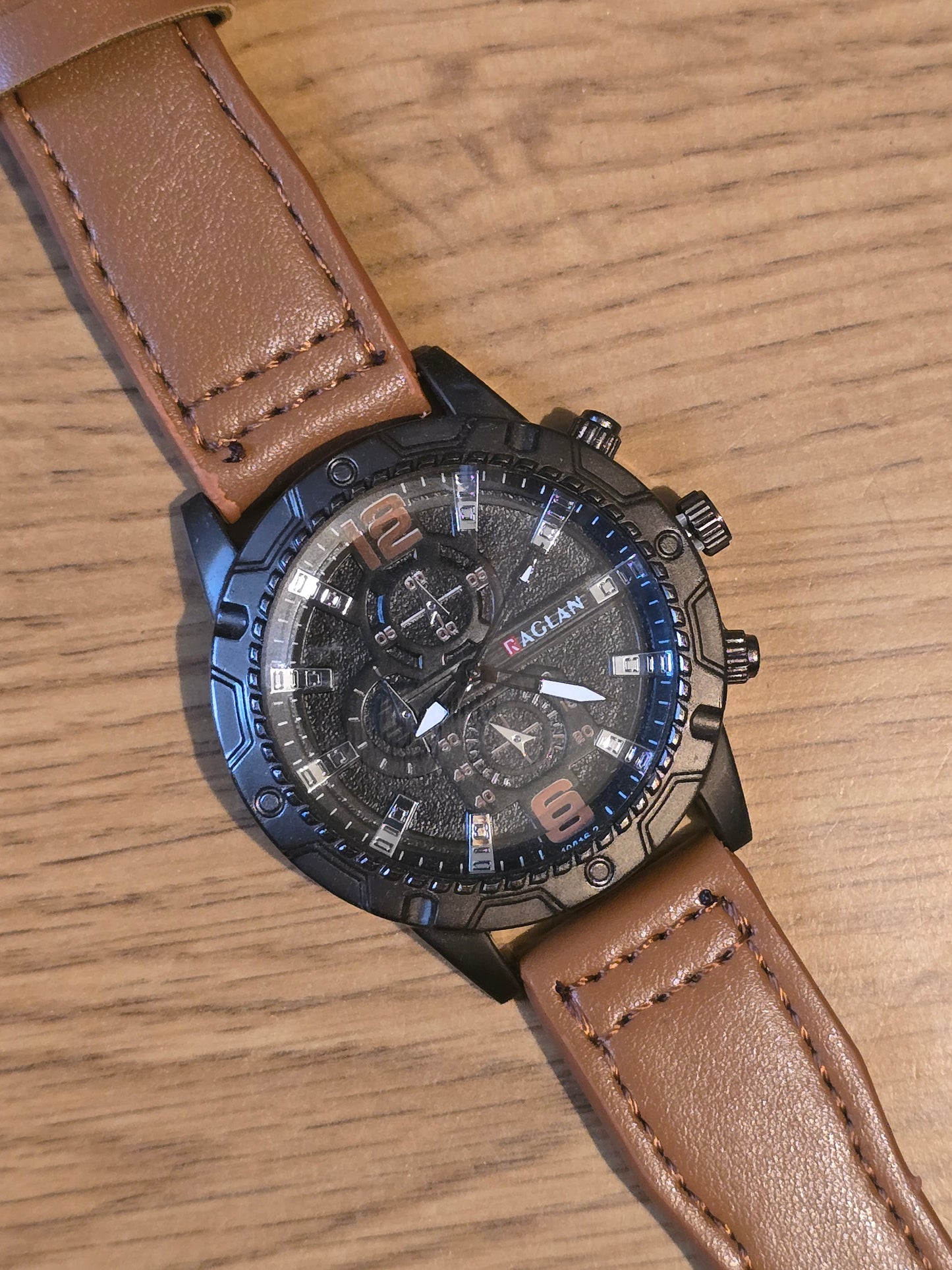 Raglan Mens Quartz Watch - Tan - New - 1