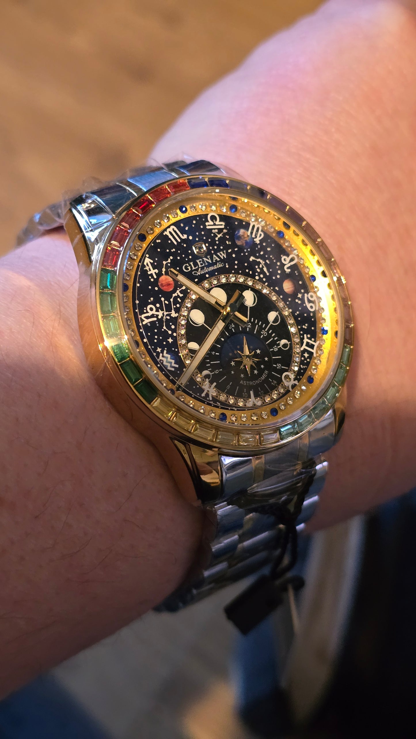 Glenaw Zodiac Constellation Automatic Self-Winding Mens Watch - 1