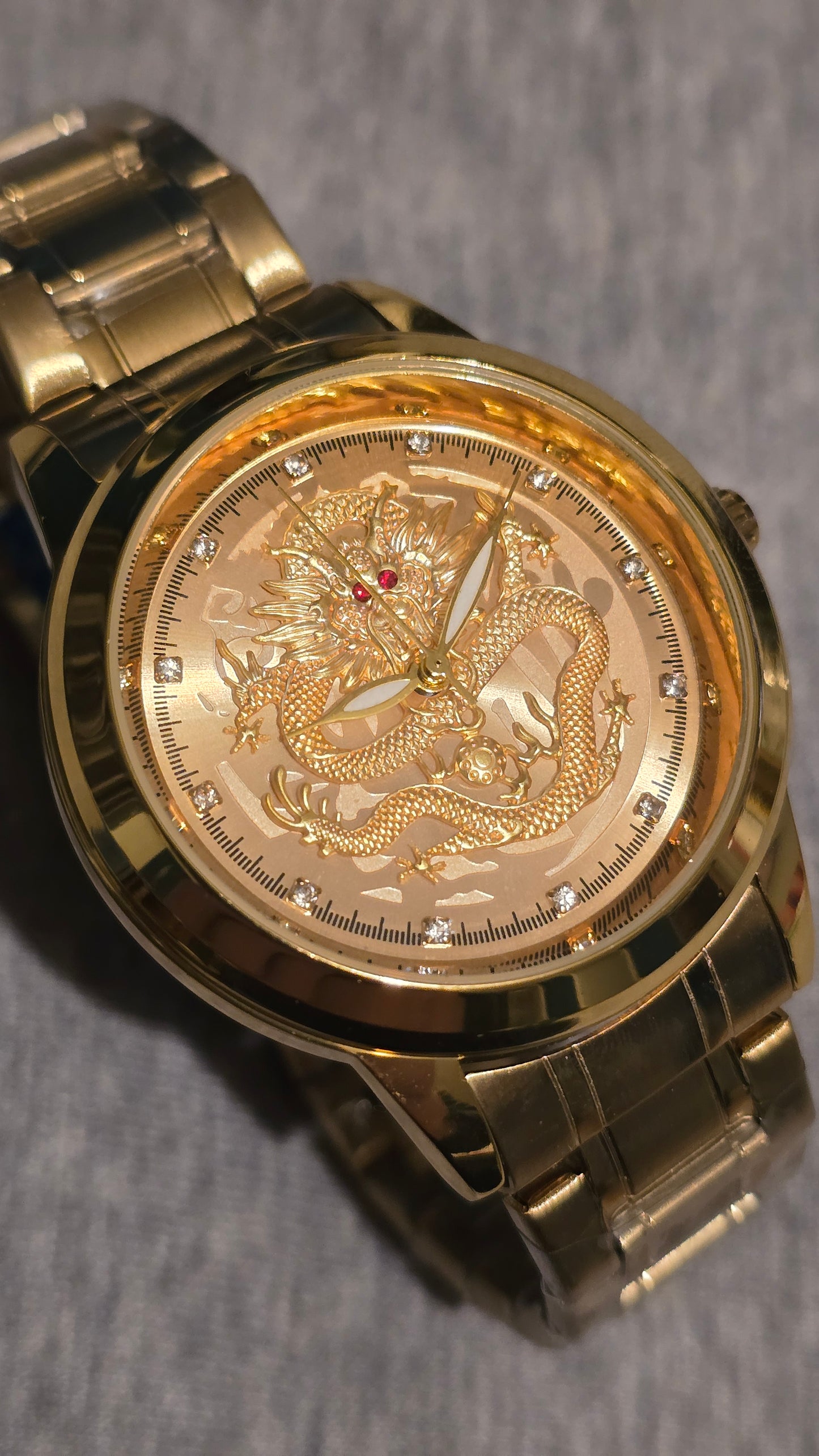 Fngeen Golden Dragon Mens Automatic Mechanical Self-Winding Watch - New - 1