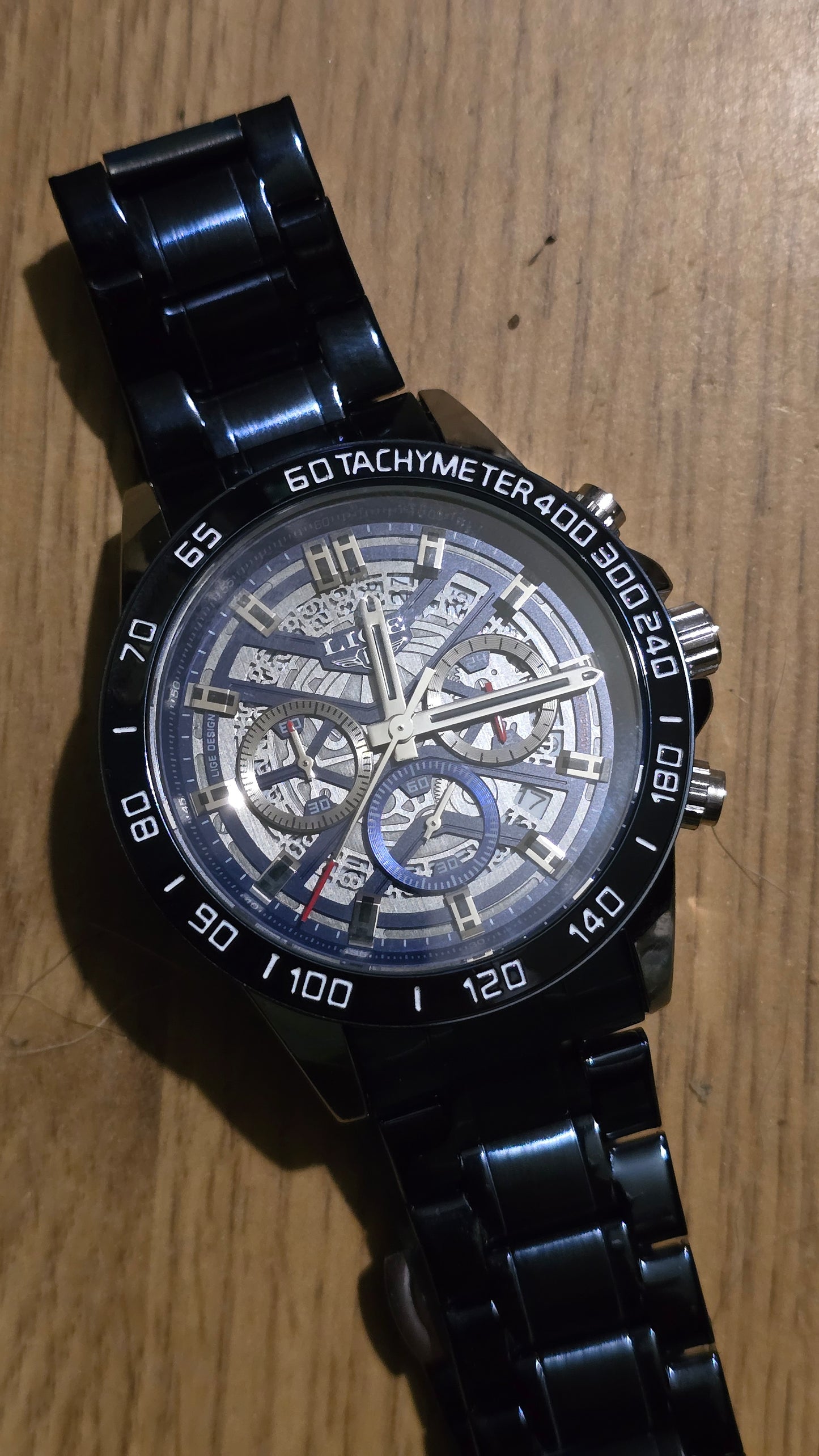 Lige Mens Chronograph Quartz Watch - New - 1