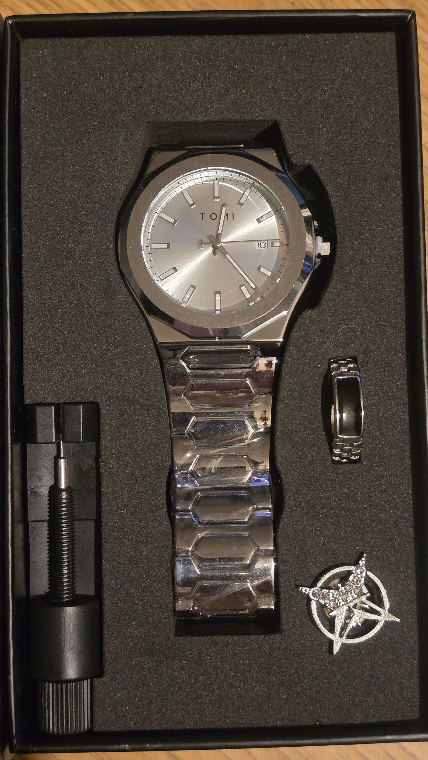 Tomi Mens Quartz Watch Set - New