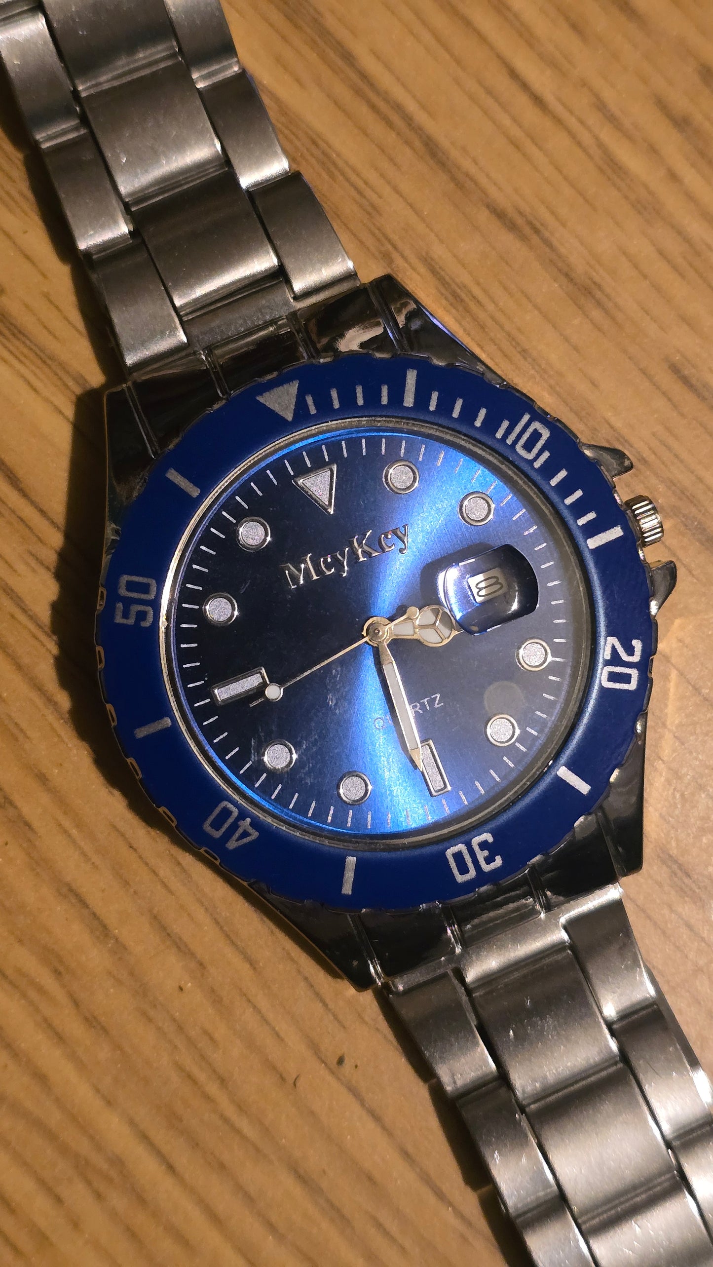 MeyKey Mens Quartz Watch - Blue - New