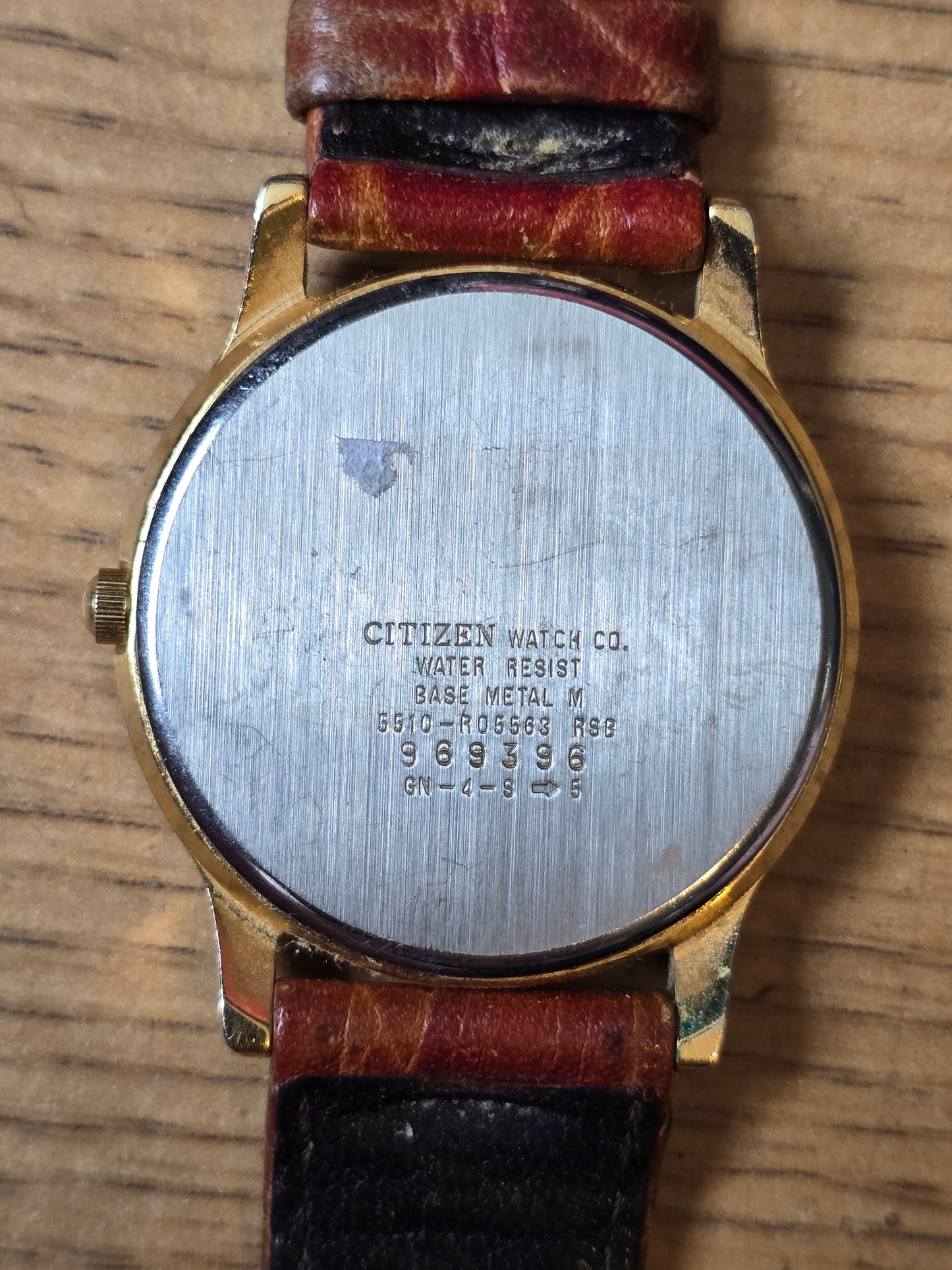 Citizen Gold Plated Unisex Quartz Watch - Pre-owned