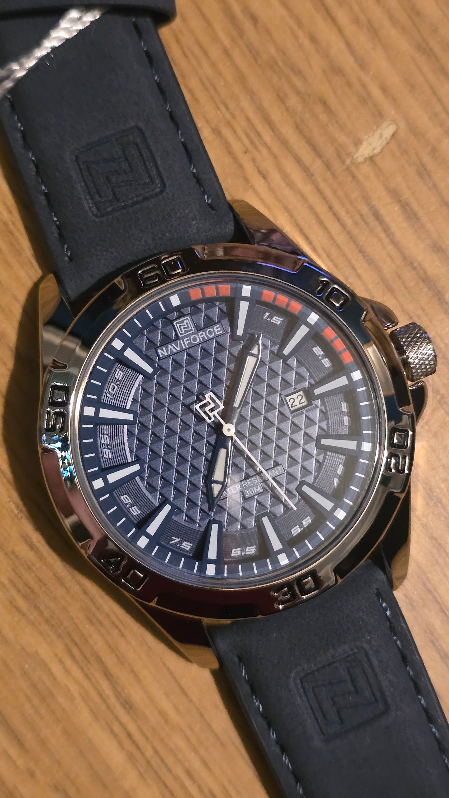 Naviforce Mens Sports Quartz - Watch - Blue - New