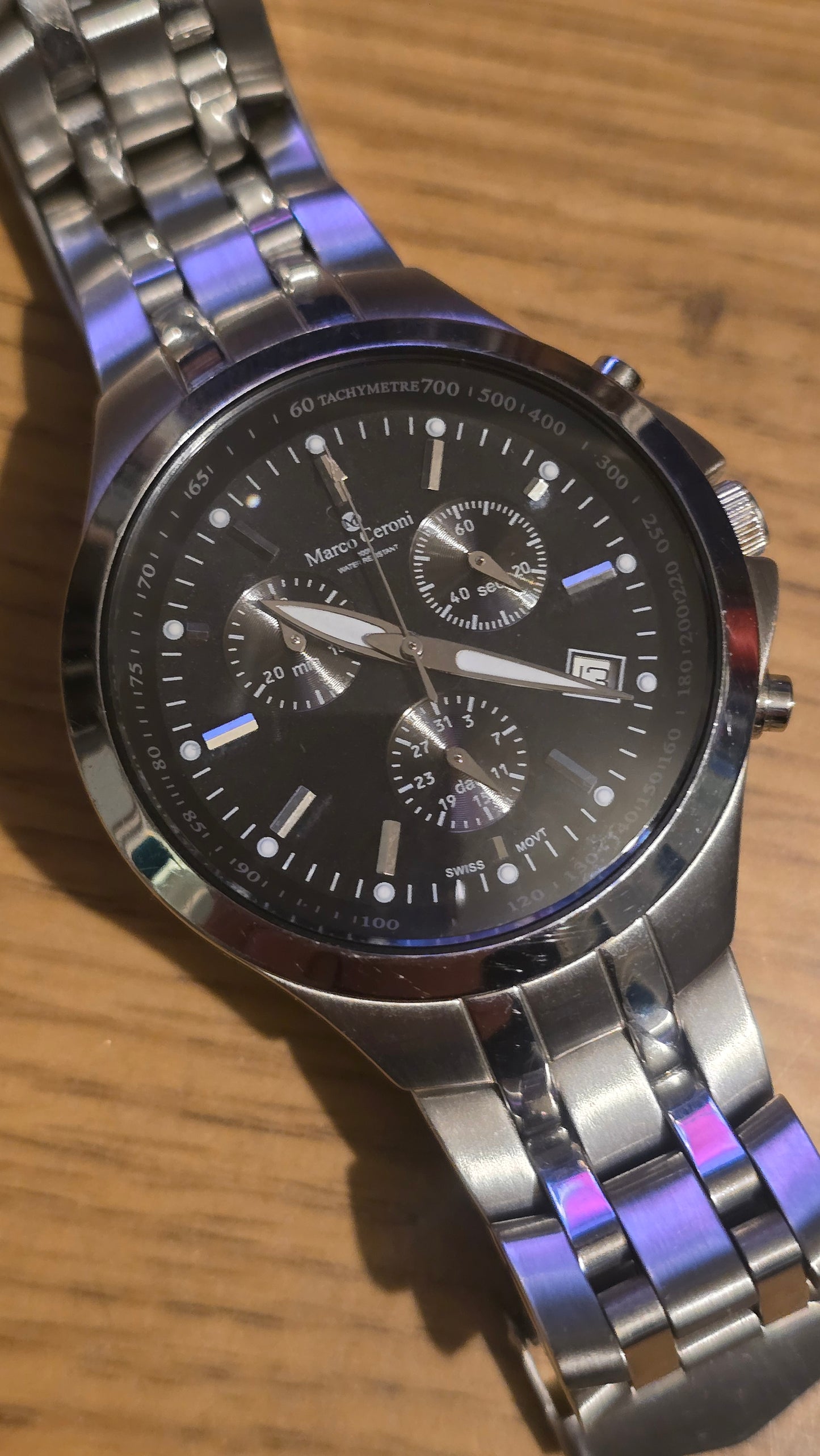 Marco Ceroni Mens Chronograph Quartz Watch - Pre-owned