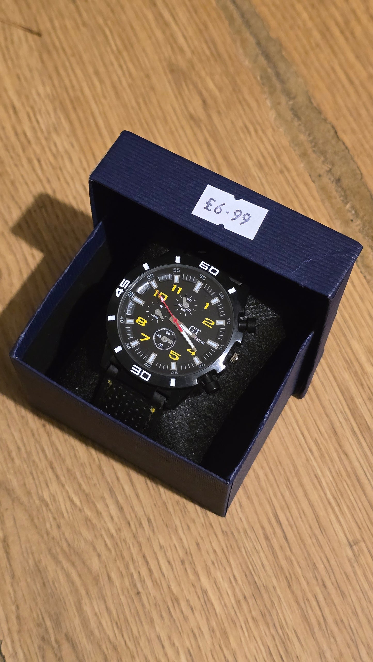 G.T Mens Quartz Watch - Yellow - New