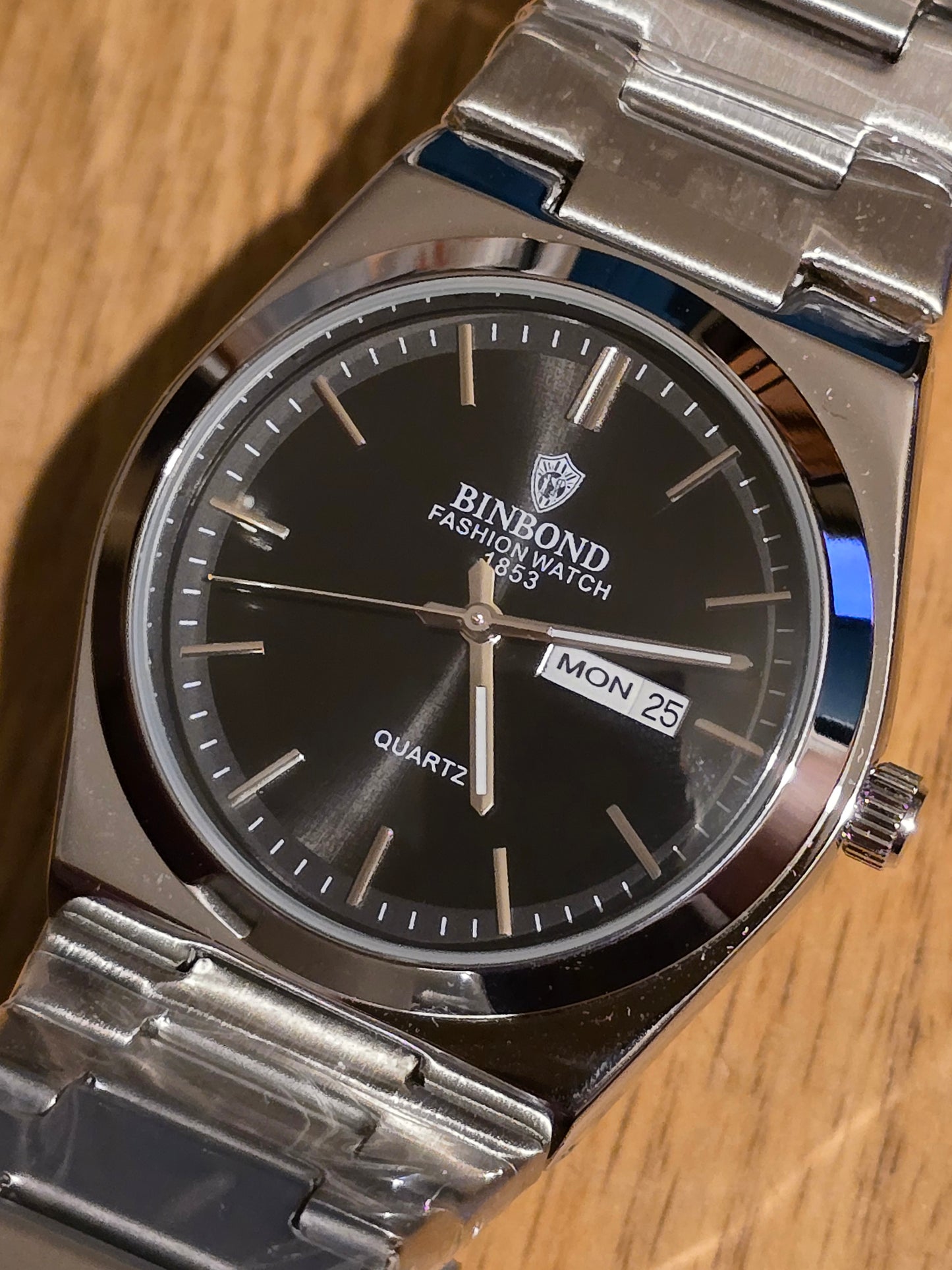 Binbond Mens Quartz Watch - Silver - New