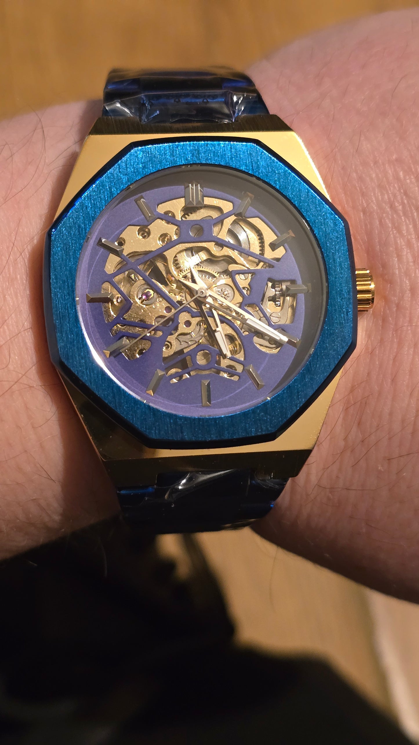 Automatic Mens Bi-Colour Automatic Self-Winding Watch - New