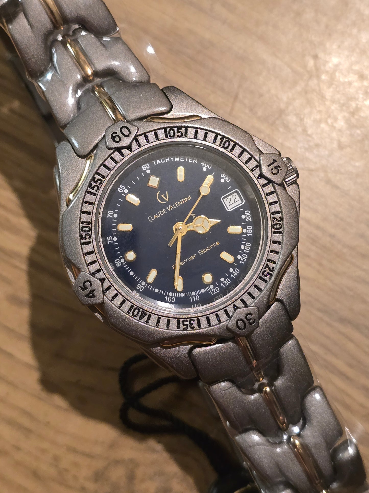 Claude Valentini Mens Premier Sports Quartz Watch - New