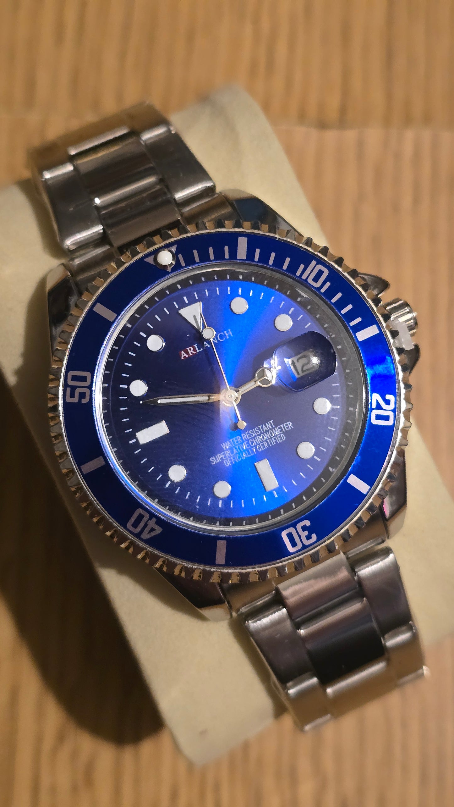 Arlanch Mens Quartz Watch - Blue - New - 1