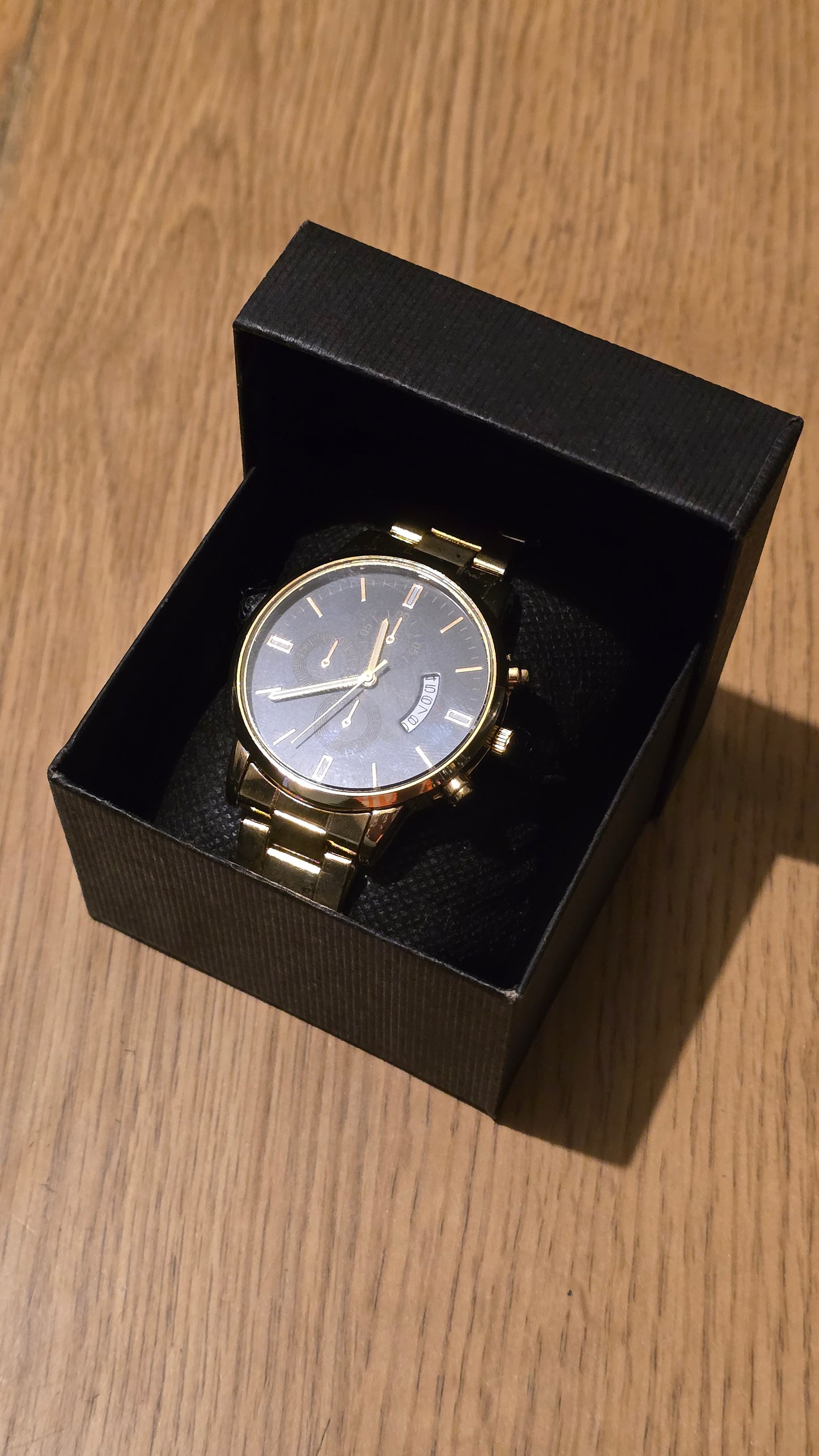 Geneva Gold Coloured Mens Quartz Watch