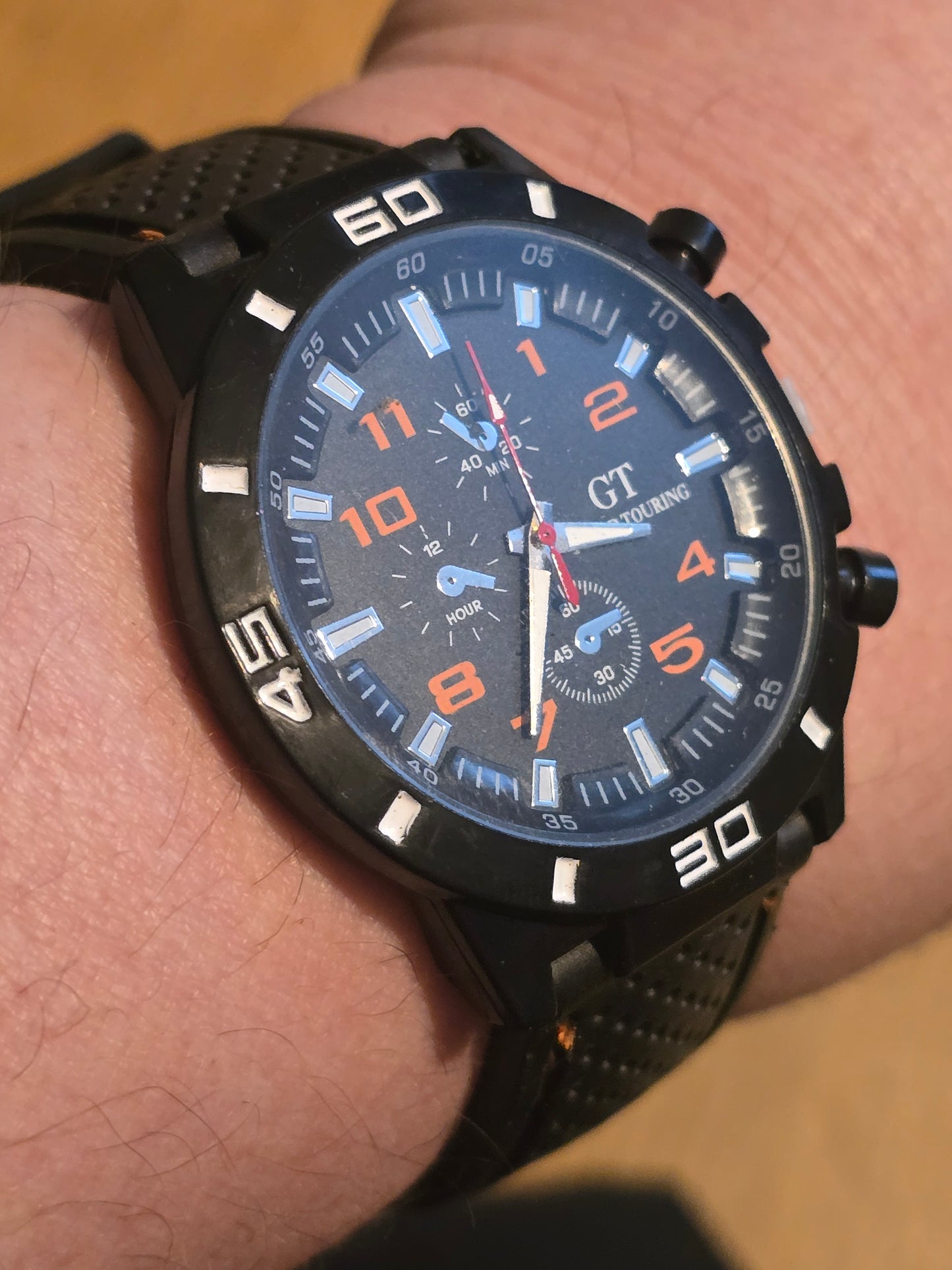 G.T Mens Quartz Watch - Orange - New