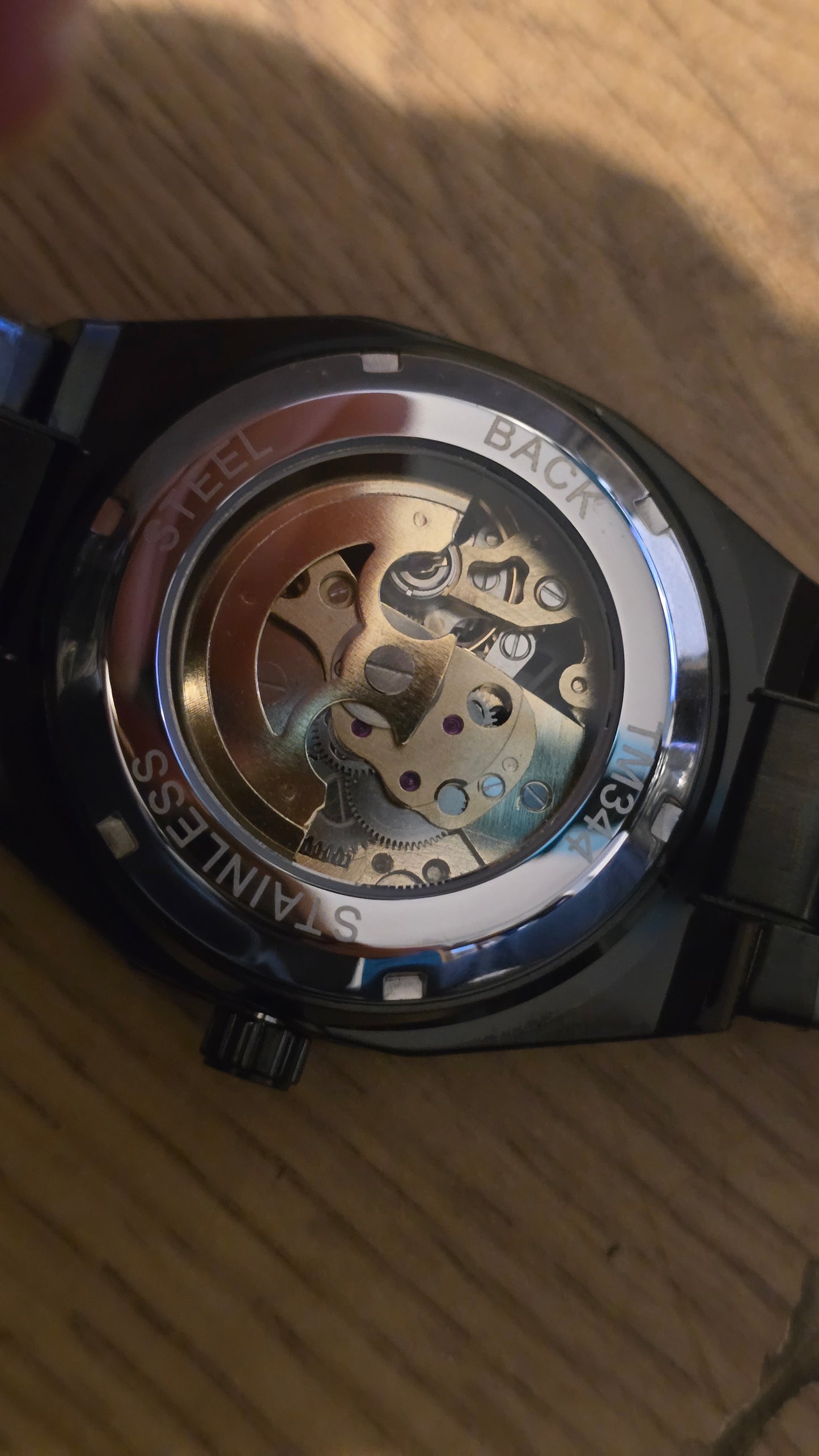 Automatic Black Mechanical Self-Winding Mens Watch - New - 1