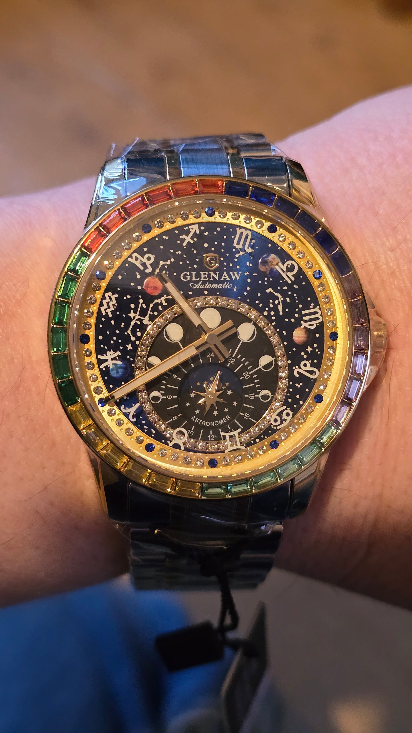 Glenaw Zodiac Constellation Automatic Self-Winding Mens Watch - 1