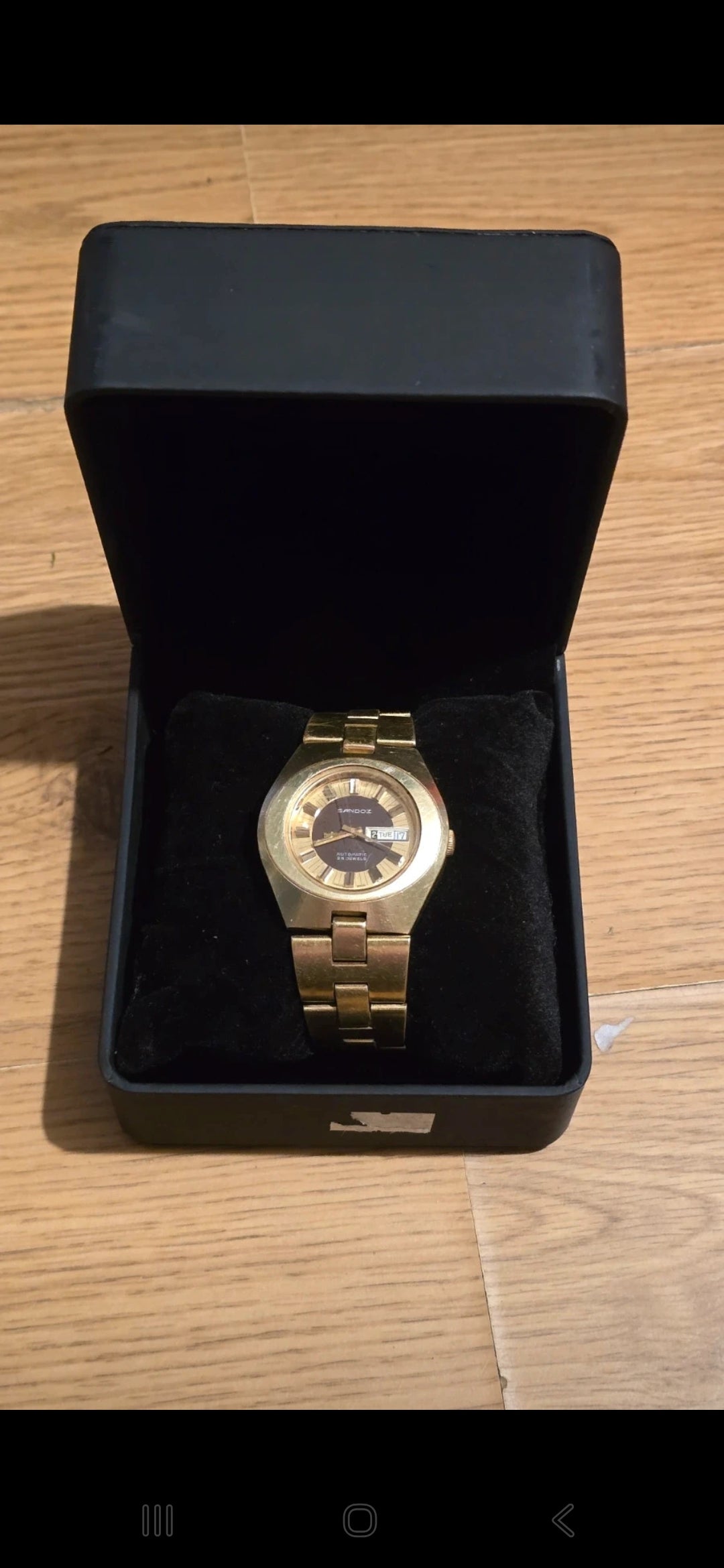 Sandoz Vintage Automatic Self-Winding Mens Watch