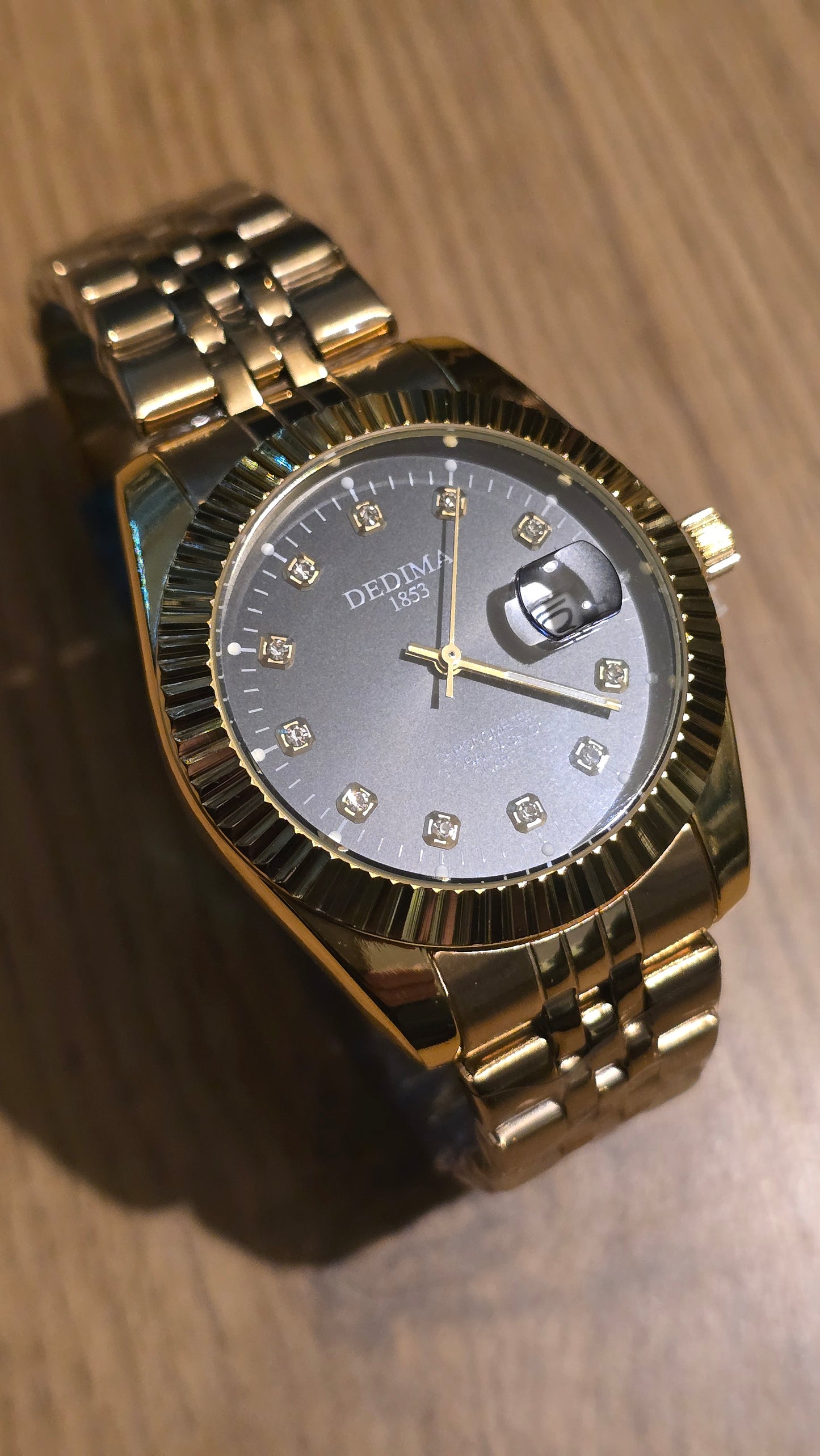 Dedima Gold Coloured Mens Quartz Watch - New - 1