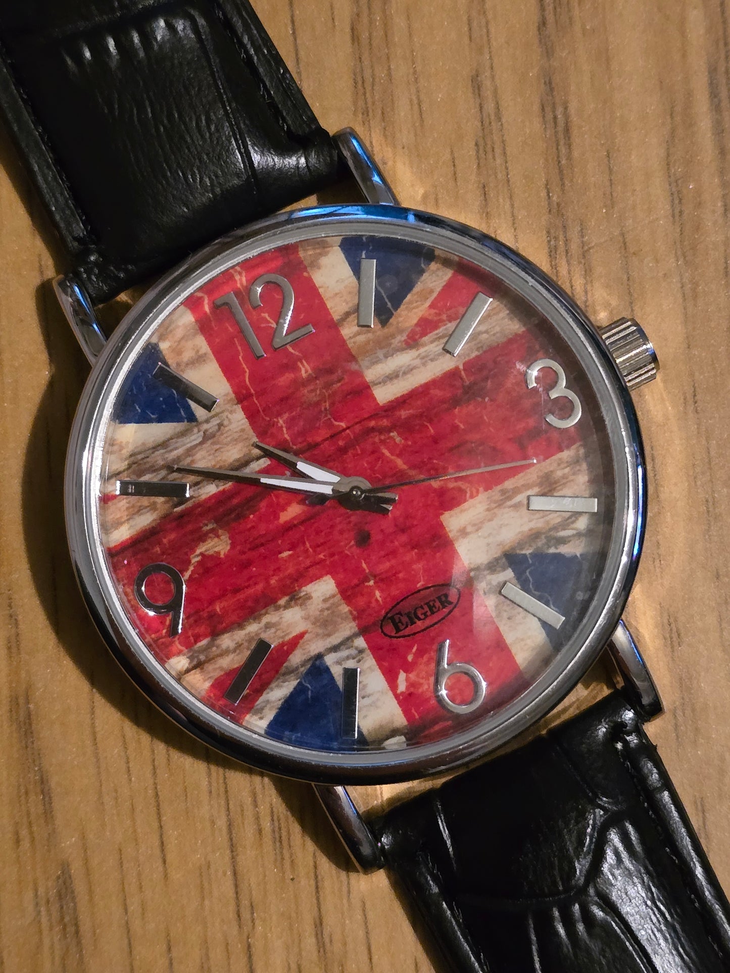 Eiger Mens Union Jack Quartz Watch - New