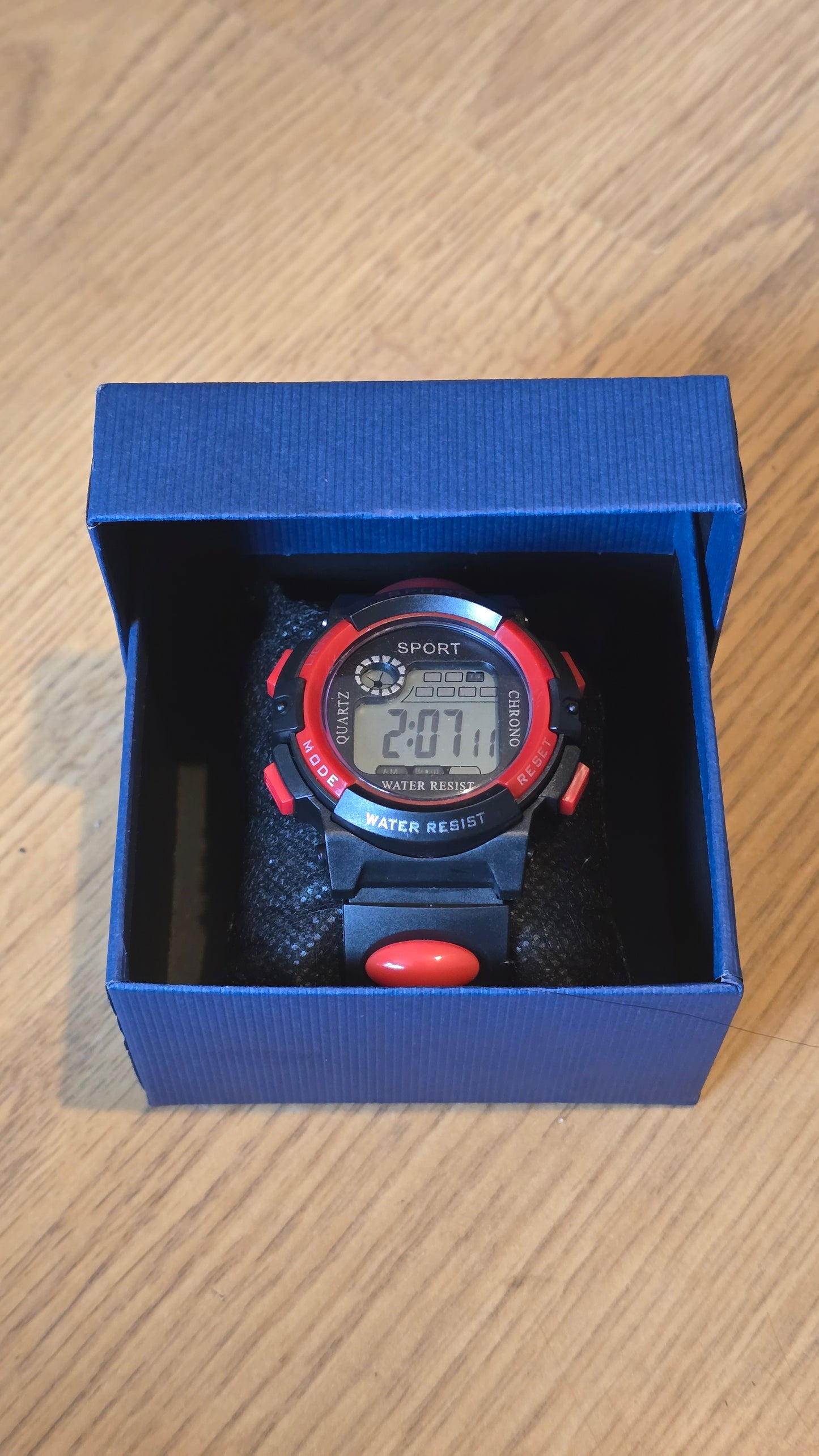 WYW Digital Sports Watch - Unisex - Red - New